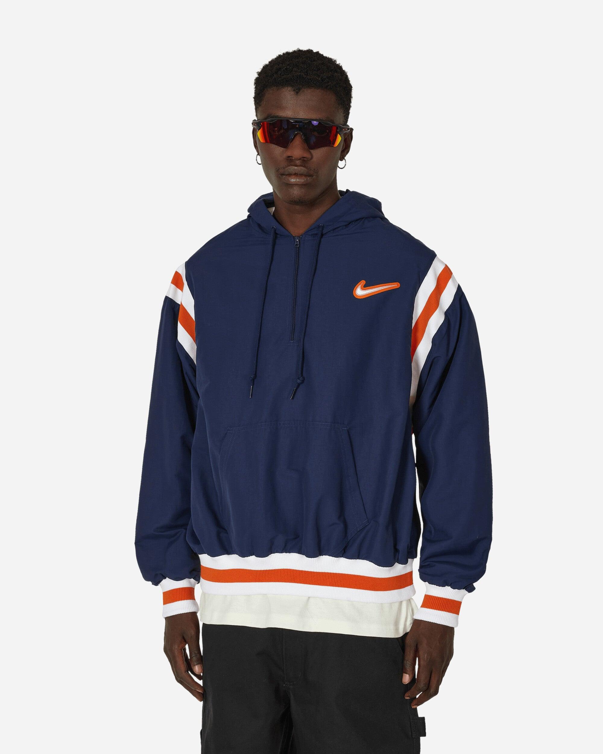 Nike Authentics Woven Lined Zip Hoodie Midnight Navy in Blue for Men | Lyst
