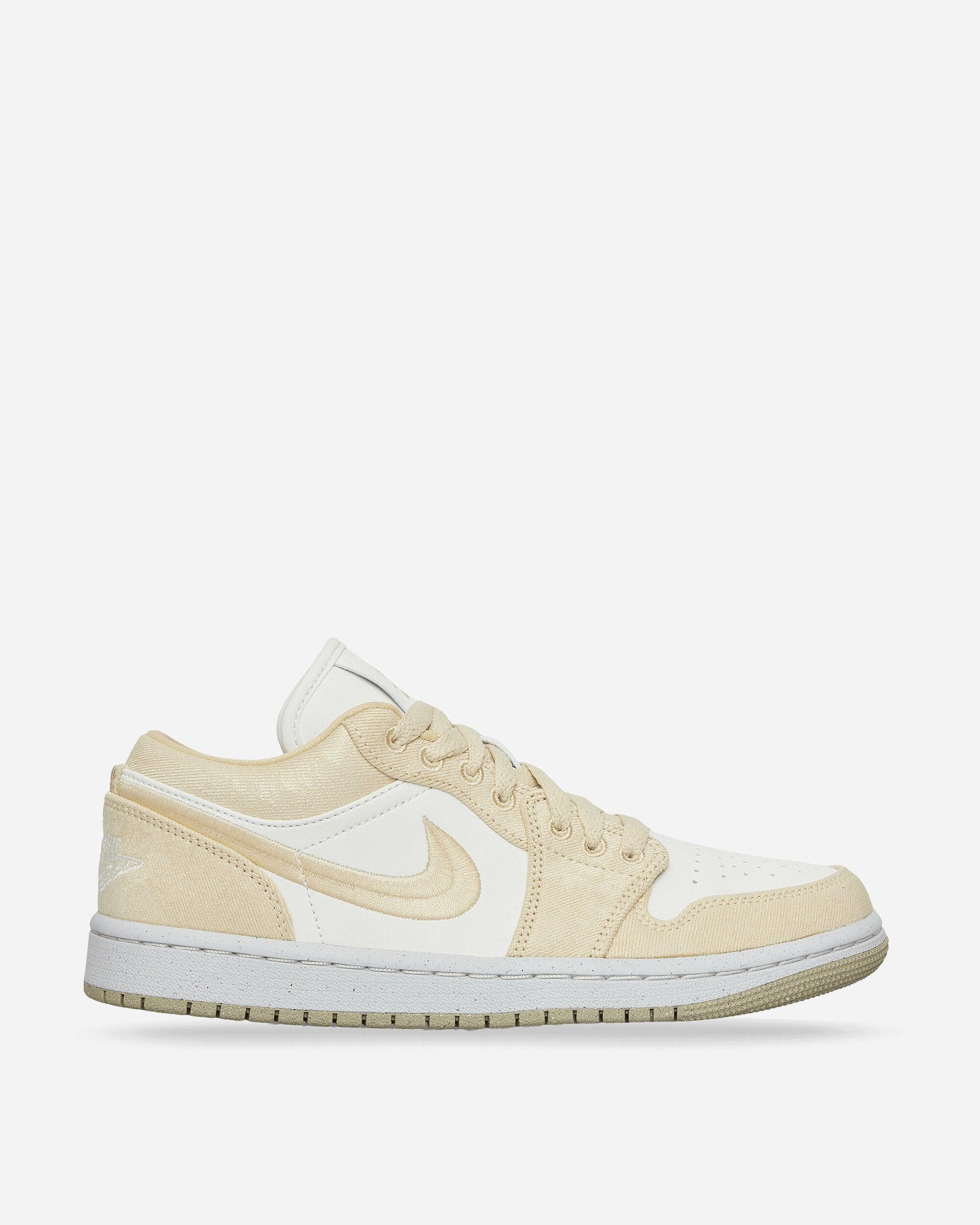 Nike Air Jordan 1 Brand-embroidered Leather Low-top Trainers in White for  Men | Lyst UK
