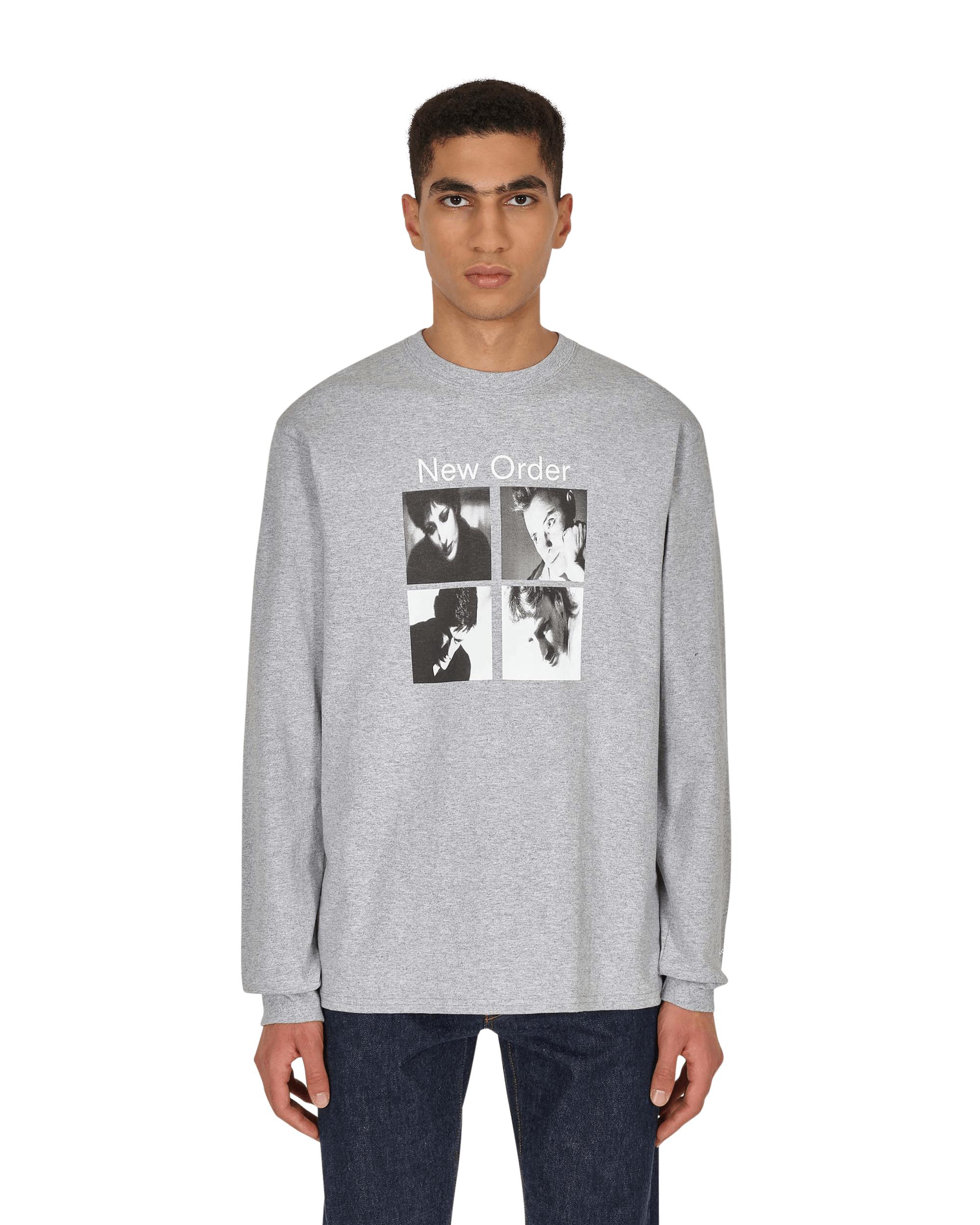Noah Cotton New Order Low Life Longsleeve T Shirt In Gray For Men Lyst