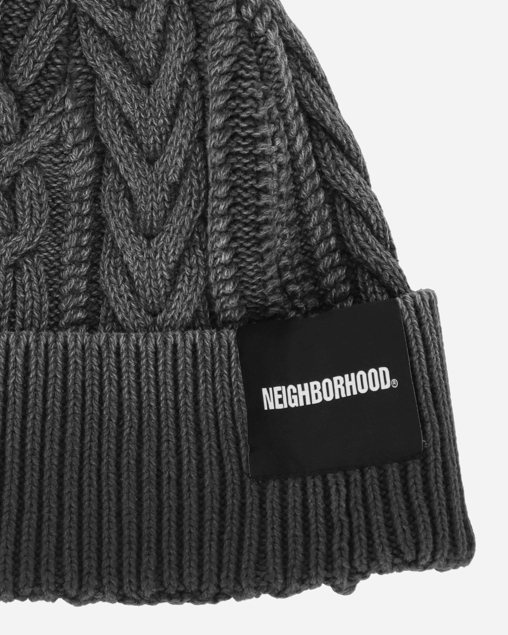 Neighborhood Washed Cable Beanie in Black for Men | Lyst