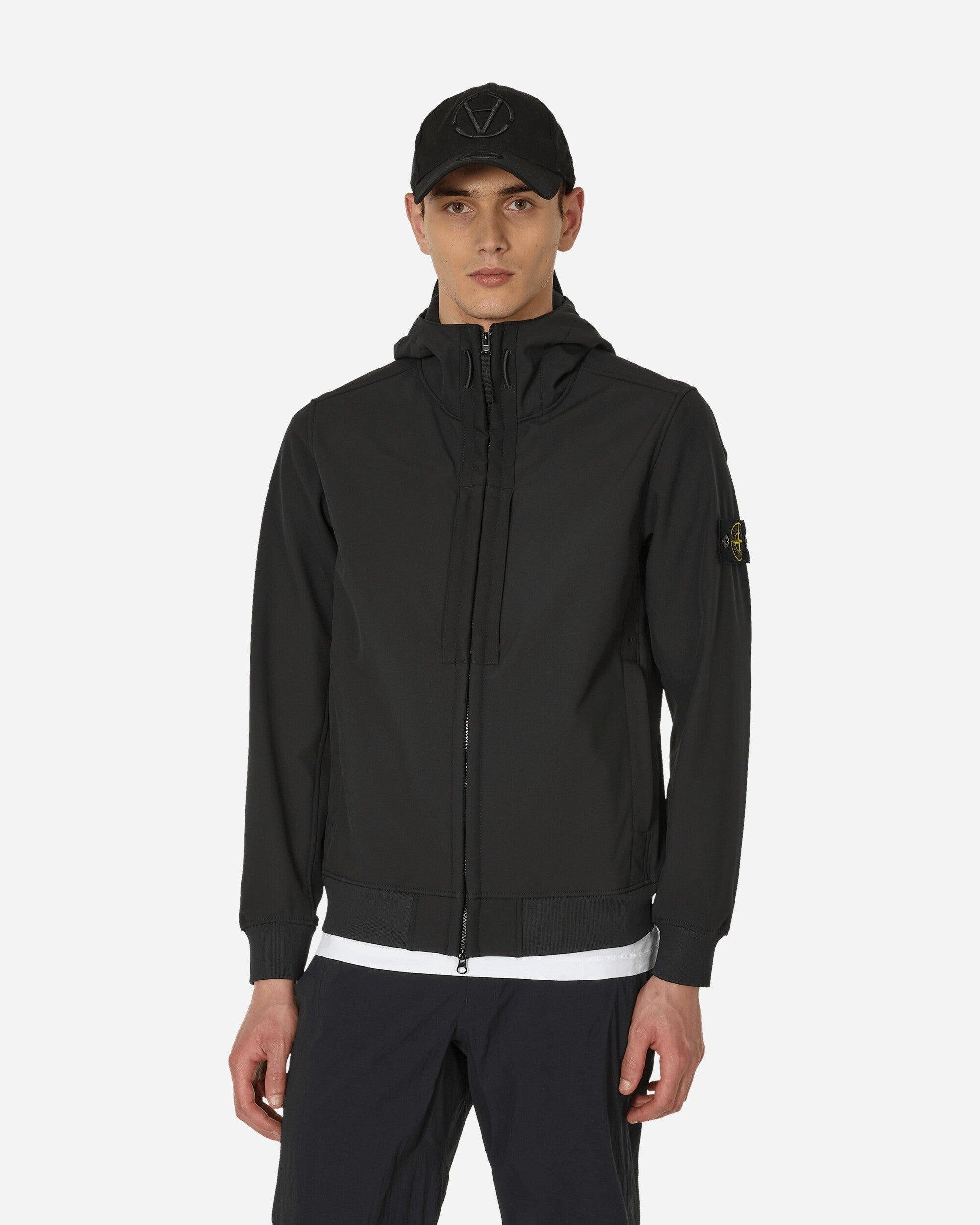 Artistiek autobiografie Auto Stone Island Soft Shell-r Jacket in Black for Men | Lyst