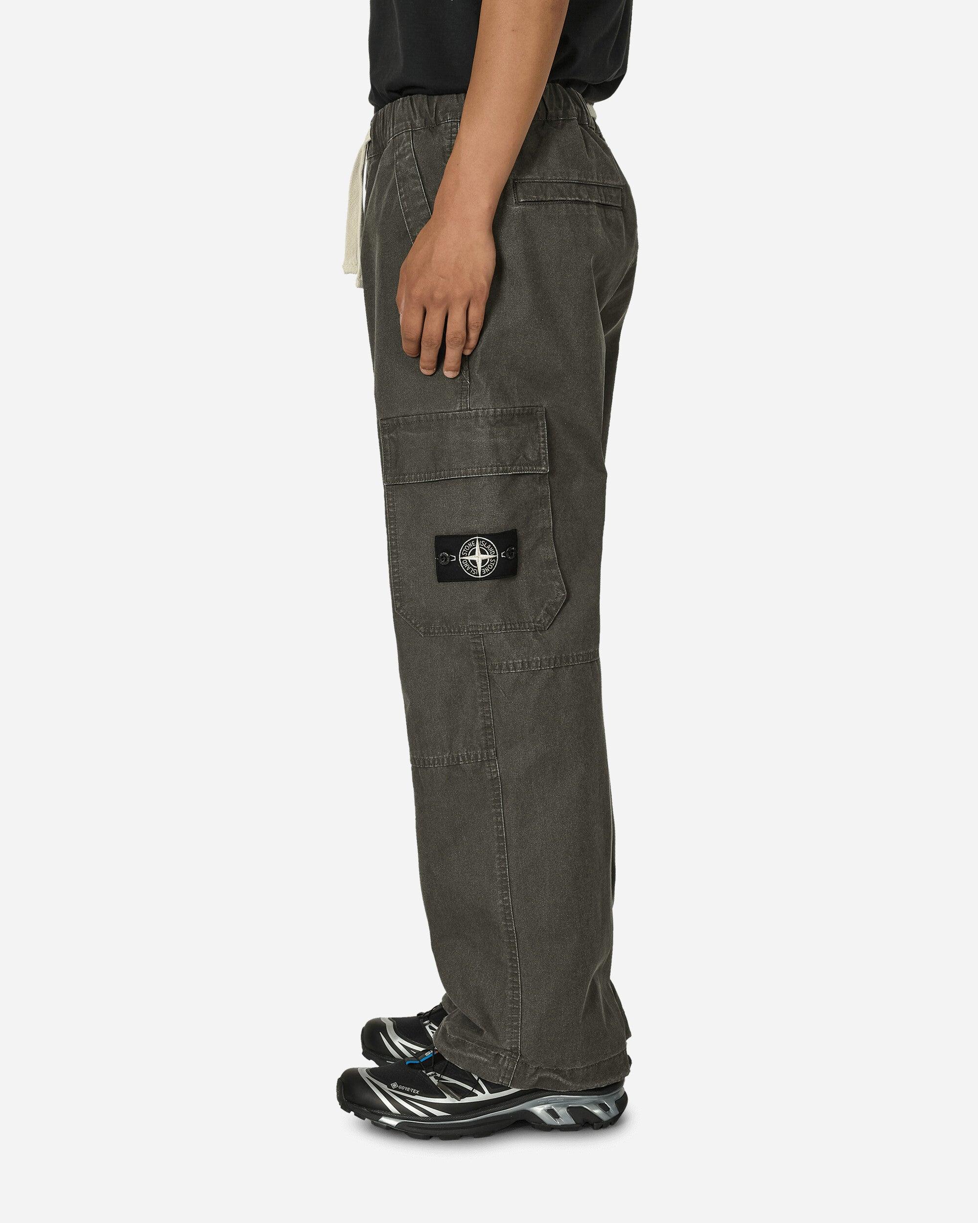 Stone Island Panama Recycled Oxide Plating Cargo Pants Lead in 