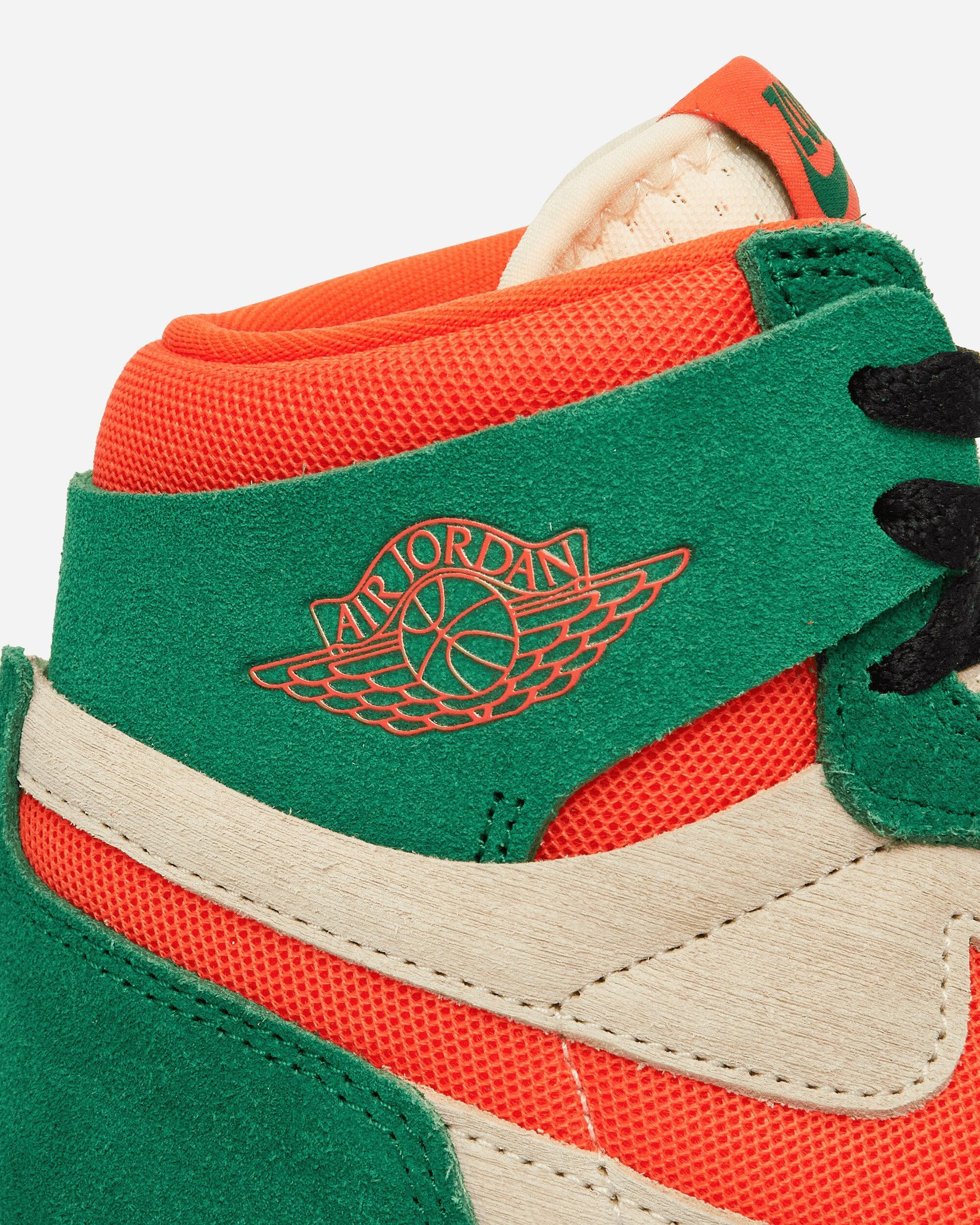Orange green jordan 1 sale