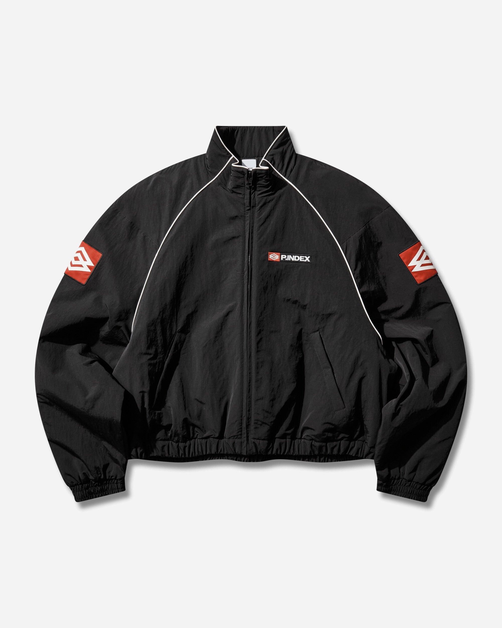 Protocol Index Exaggerated Shoulder Track Jacket in Black for Men