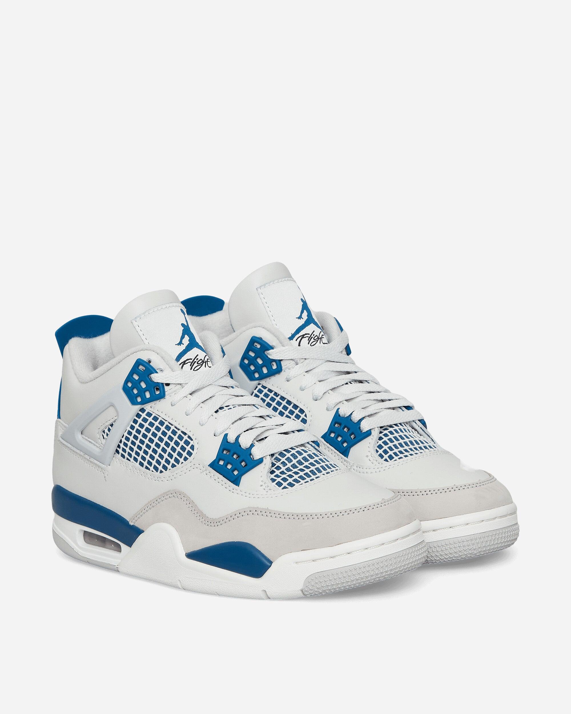 Nike Air Jordan 4 Retro Sneakers Off White / Military Blue 