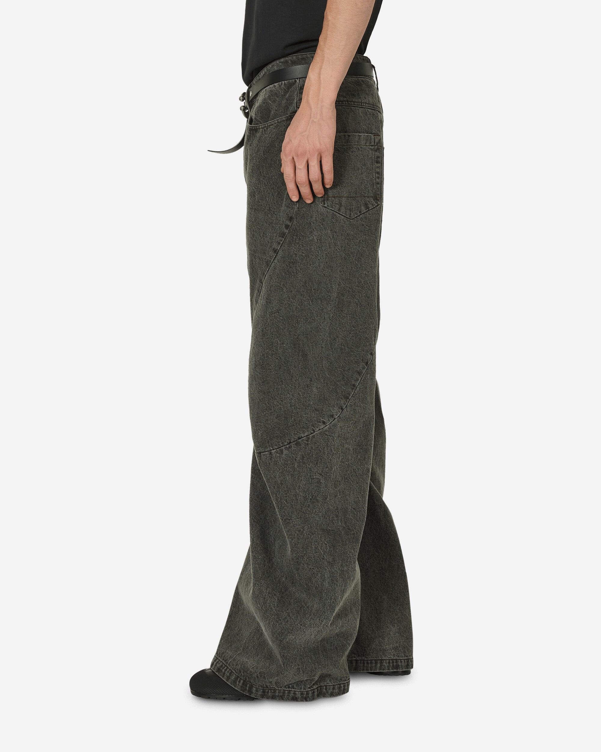 LUEDER David Engineered Flare Jeans Charcoal in Green for Men | Lyst 