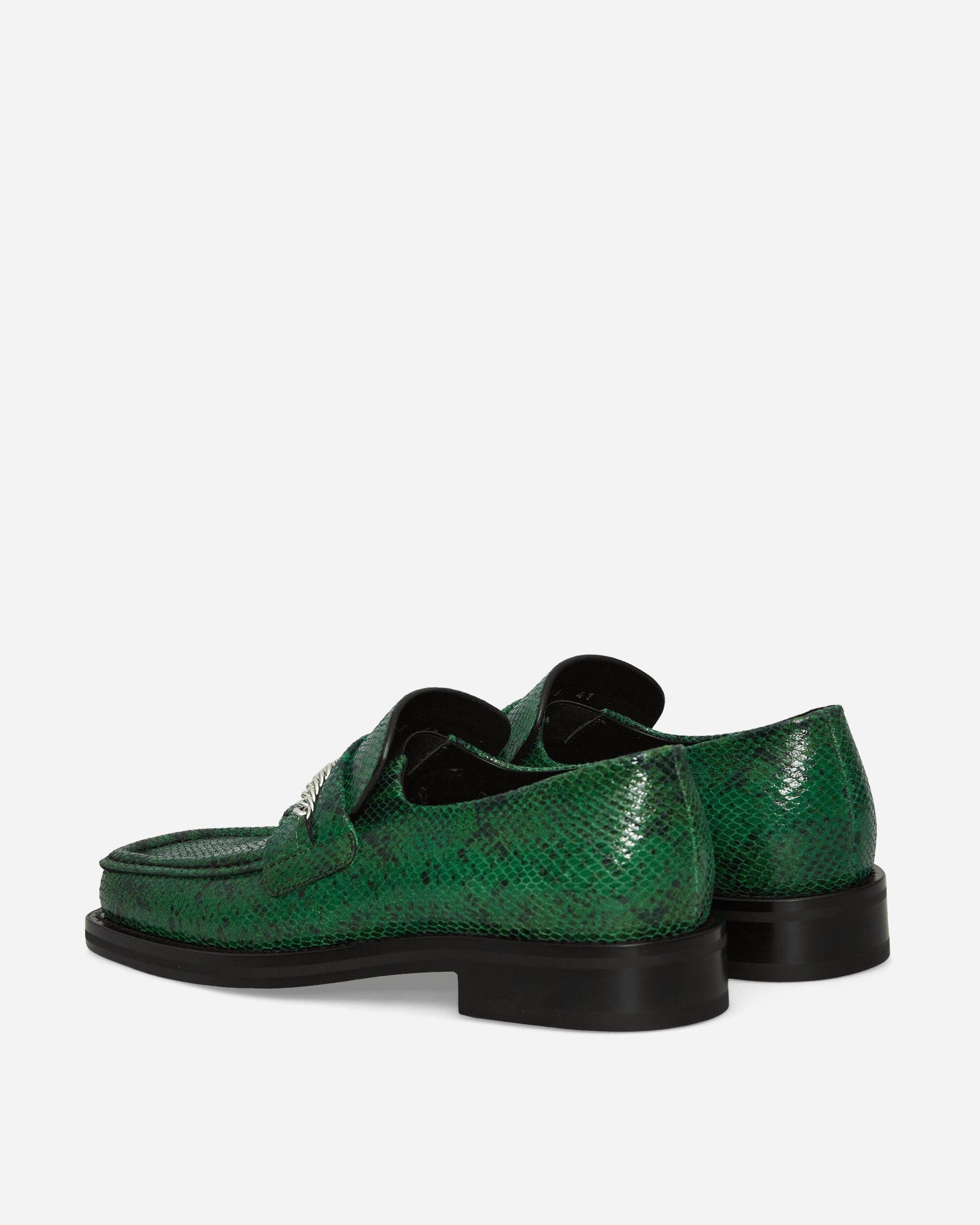 Martine Rose Square Toe Loafers in Green for Men | Lyst