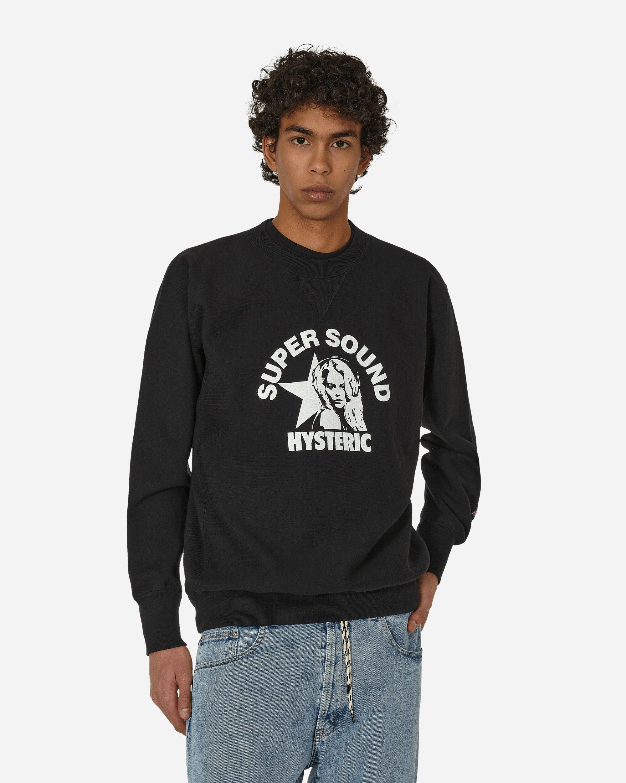 Hysteric Glamour Super Sound Crewneck Sweatshirt in Black for Men