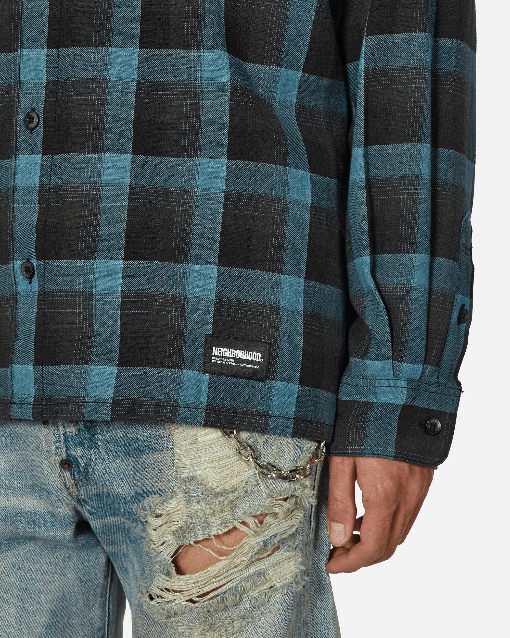 Neighborhood Half Hombre Check Longsleeve Shirt in Green for Men