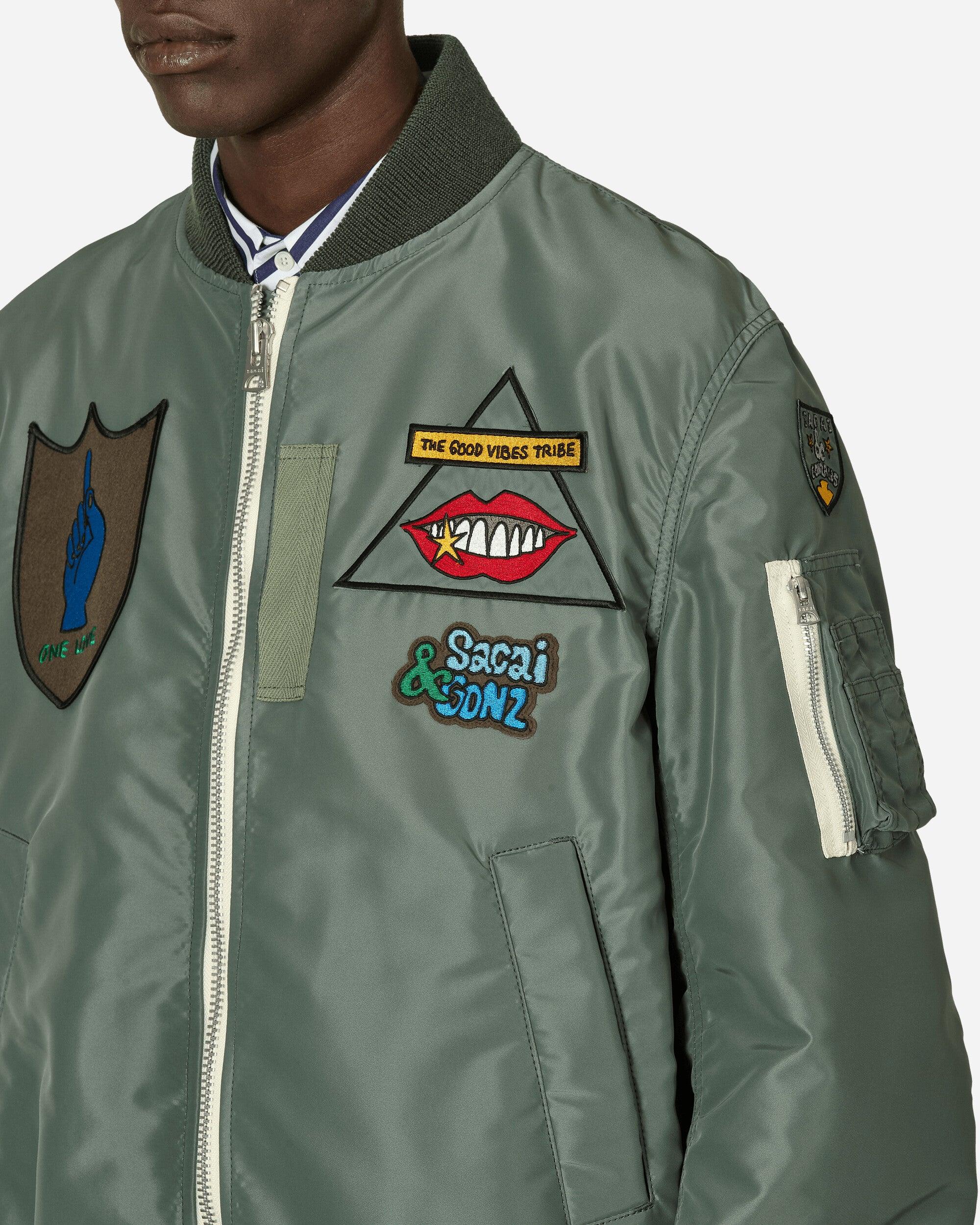 Sacai Gonz Nylon Twill Bomber Jacket Khaki in Green for Men | Lyst