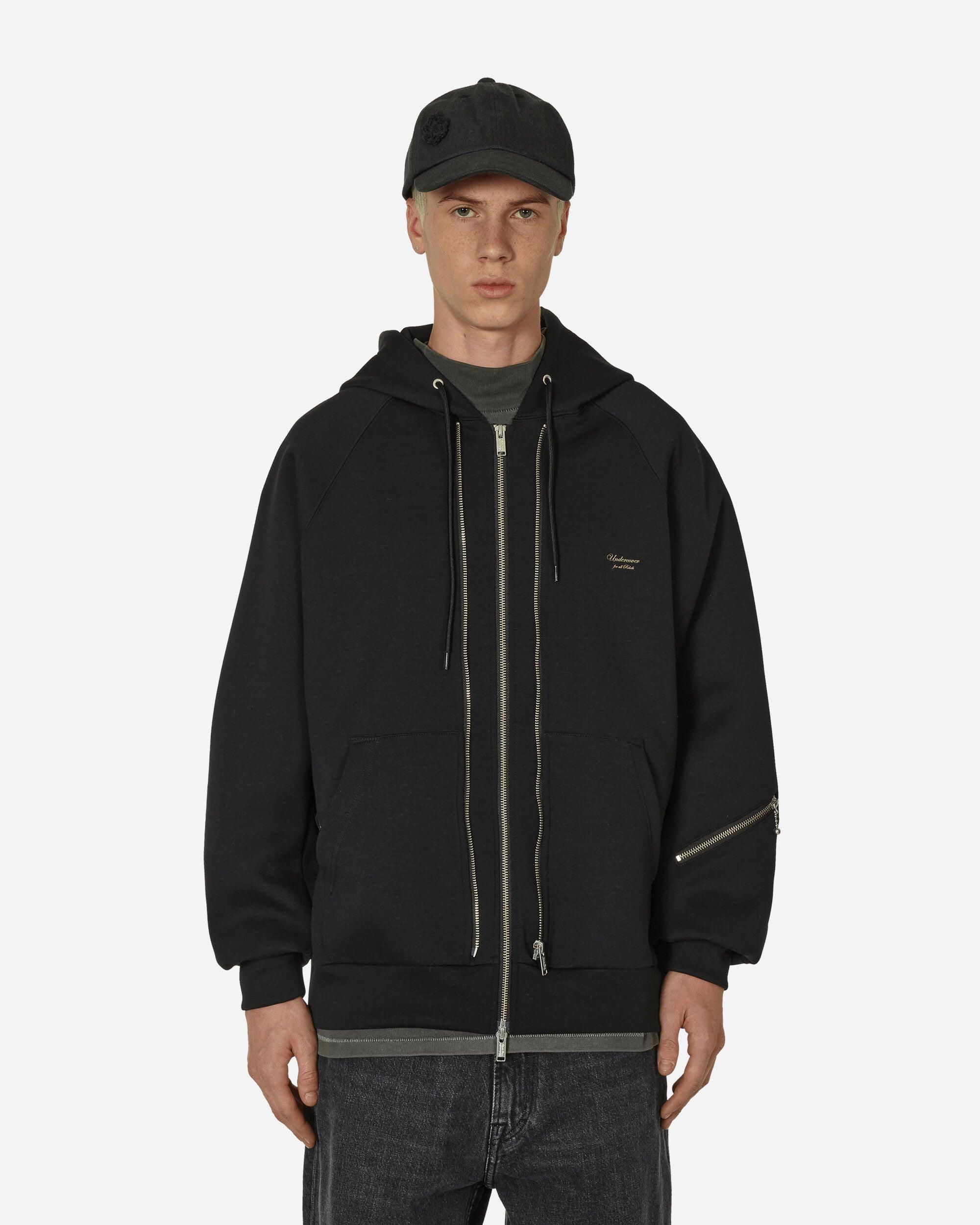 UNDERCOVER ダブルジップパーカー CARDBOARD DOUBLE ZIP HOODIE Undercover Double Zip Up Hoodie in Black for Men | Lyst UK