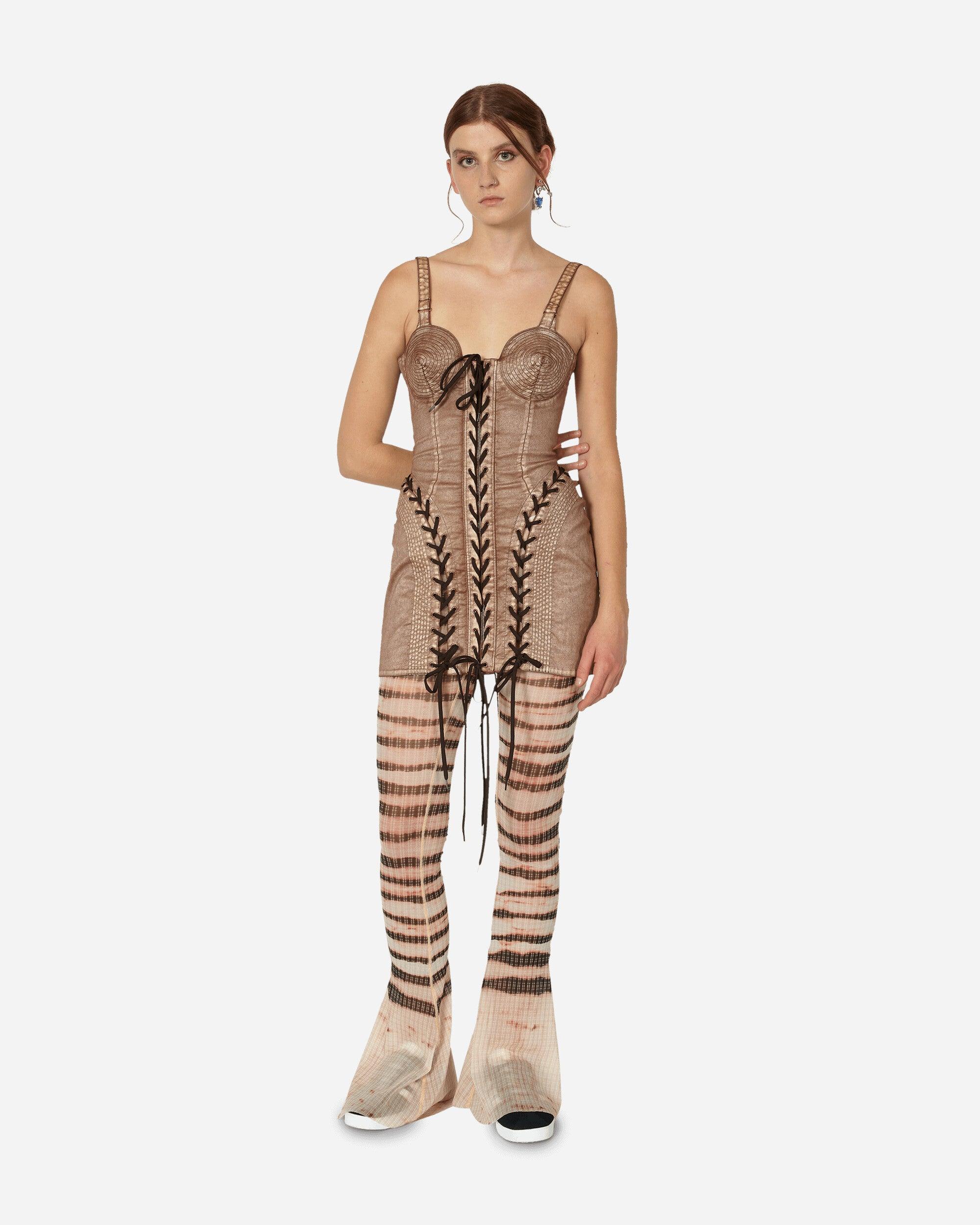 with jean brown corset dress Rayna Dress