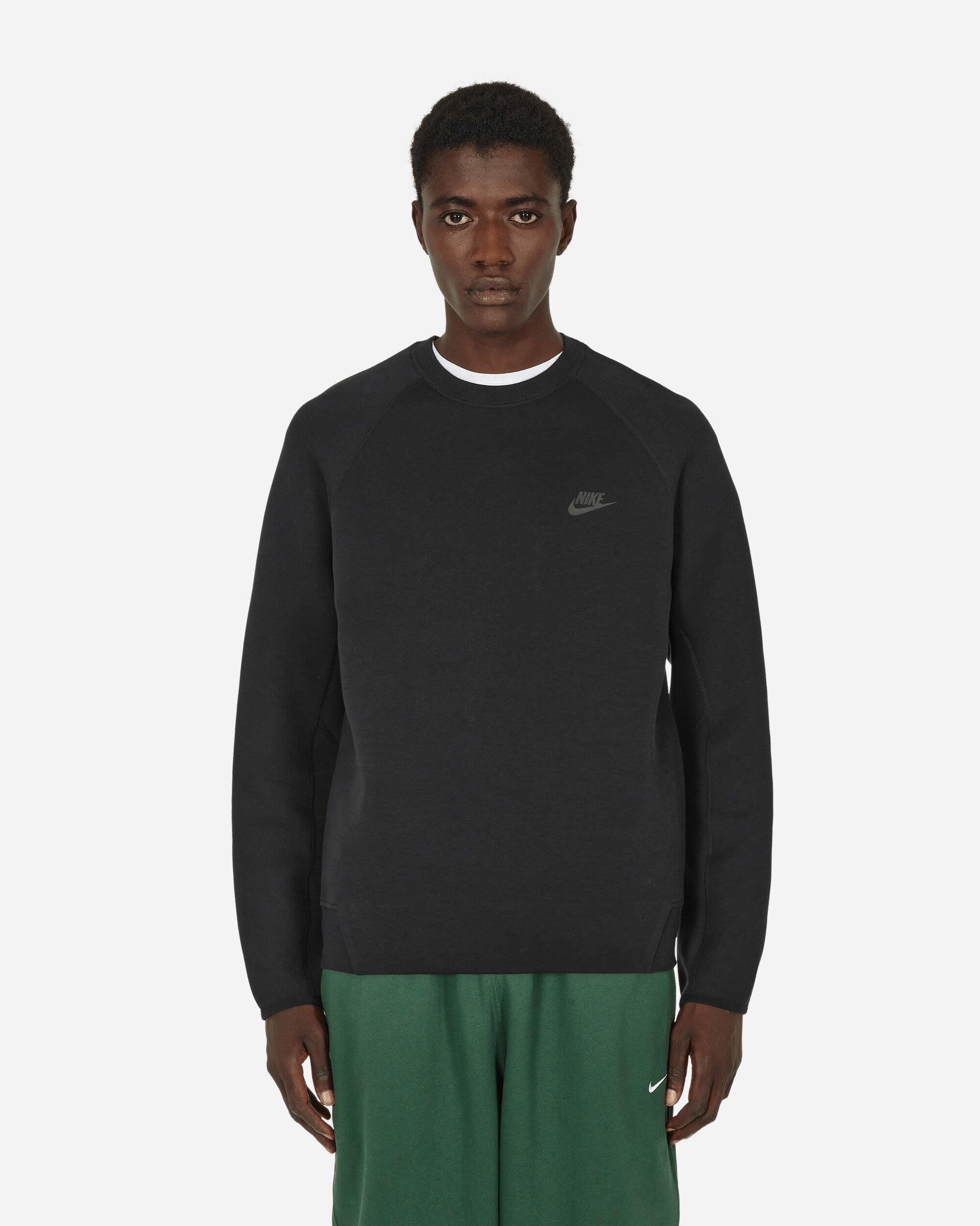 Nike Tech Fleece Crewneck Sweatshirt in Black for Men | Lyst UK