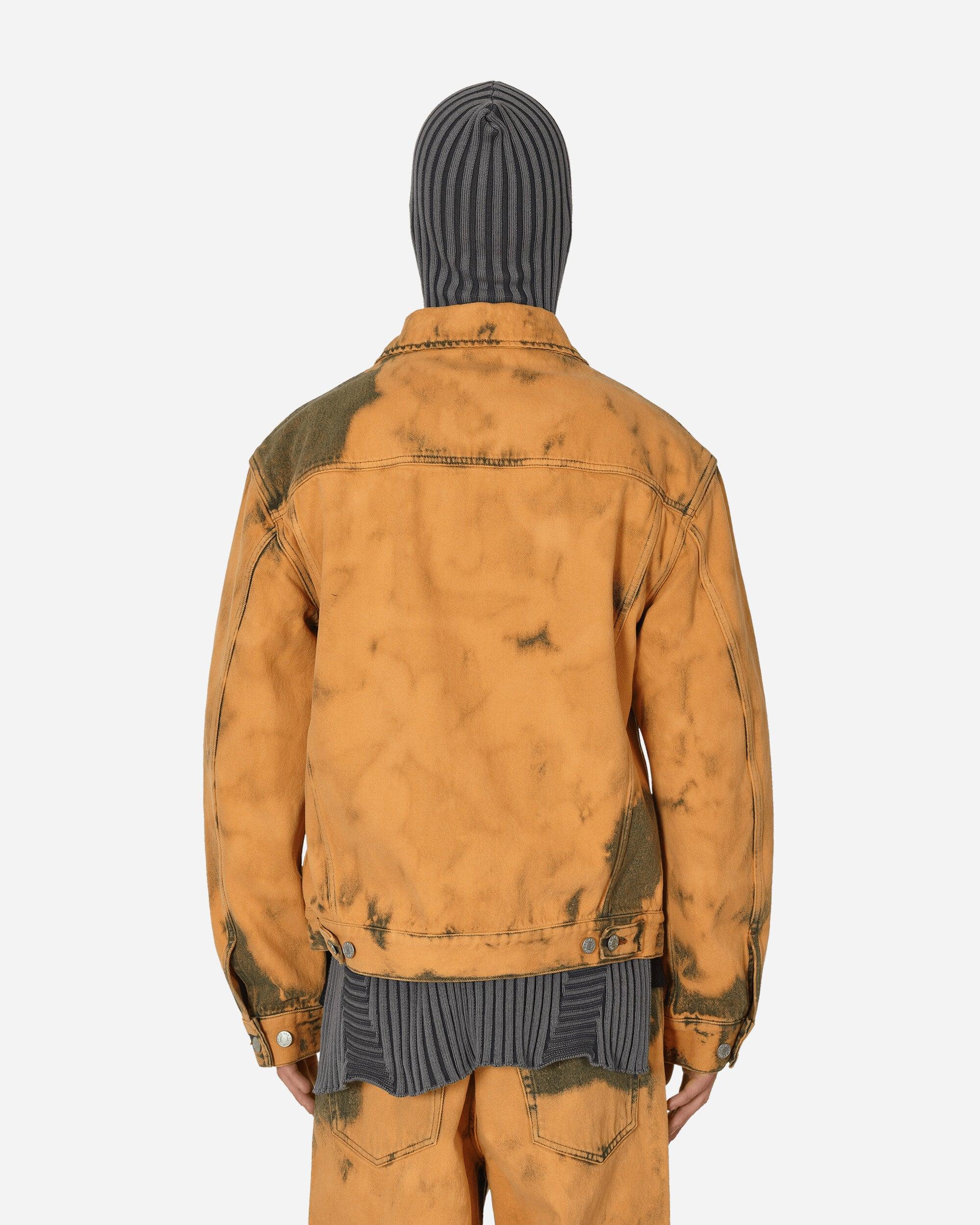 ジャケット・アウター Dries Van Noten FW14 Zipper Tie Dye Dries Van Noten Loose Fit Tie-Dye Denim Jacket Light Rust in