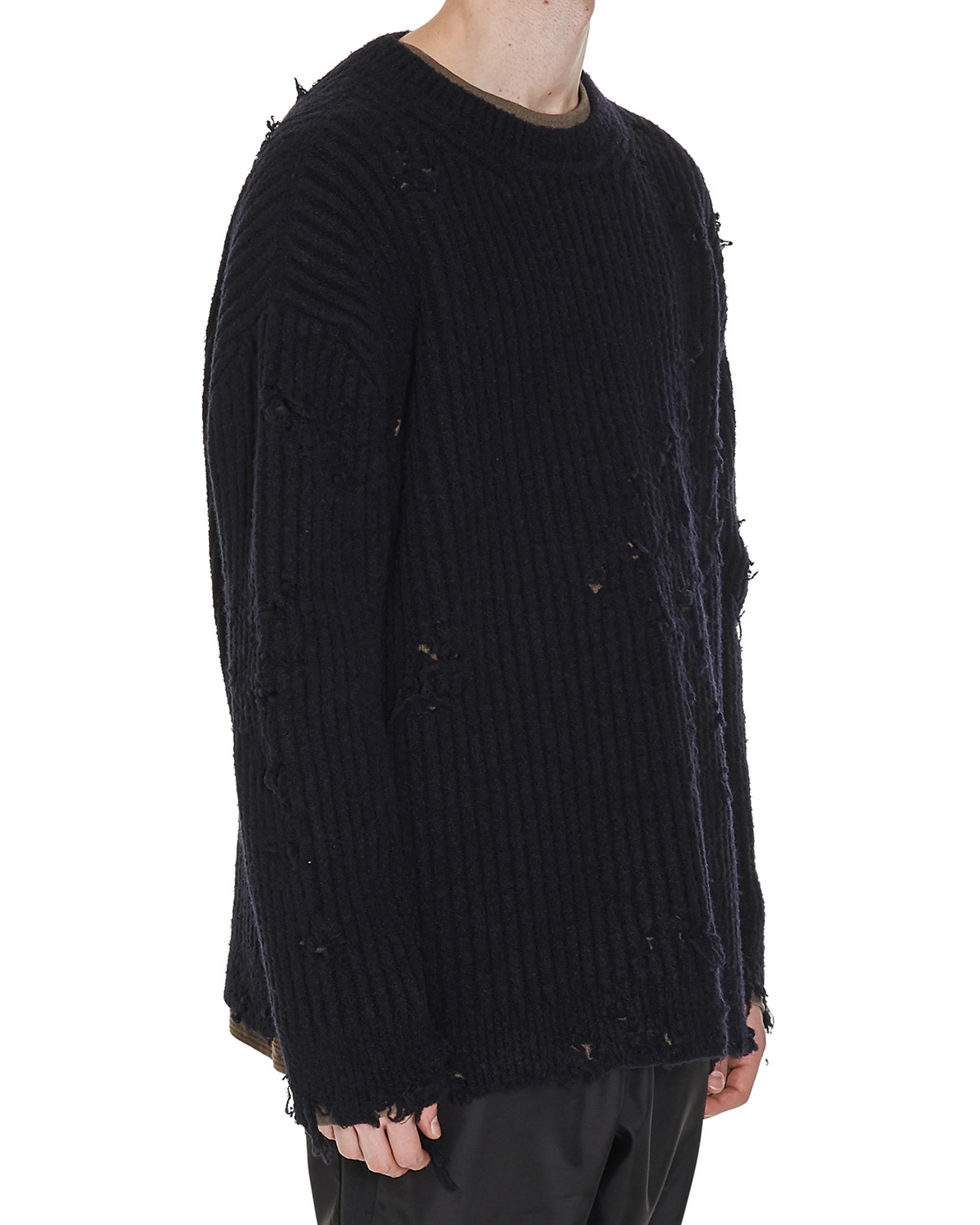 Yeezy Destroyed Oversized Boucle Sweatshirt in Onyx (Black) for Men - Lyst
