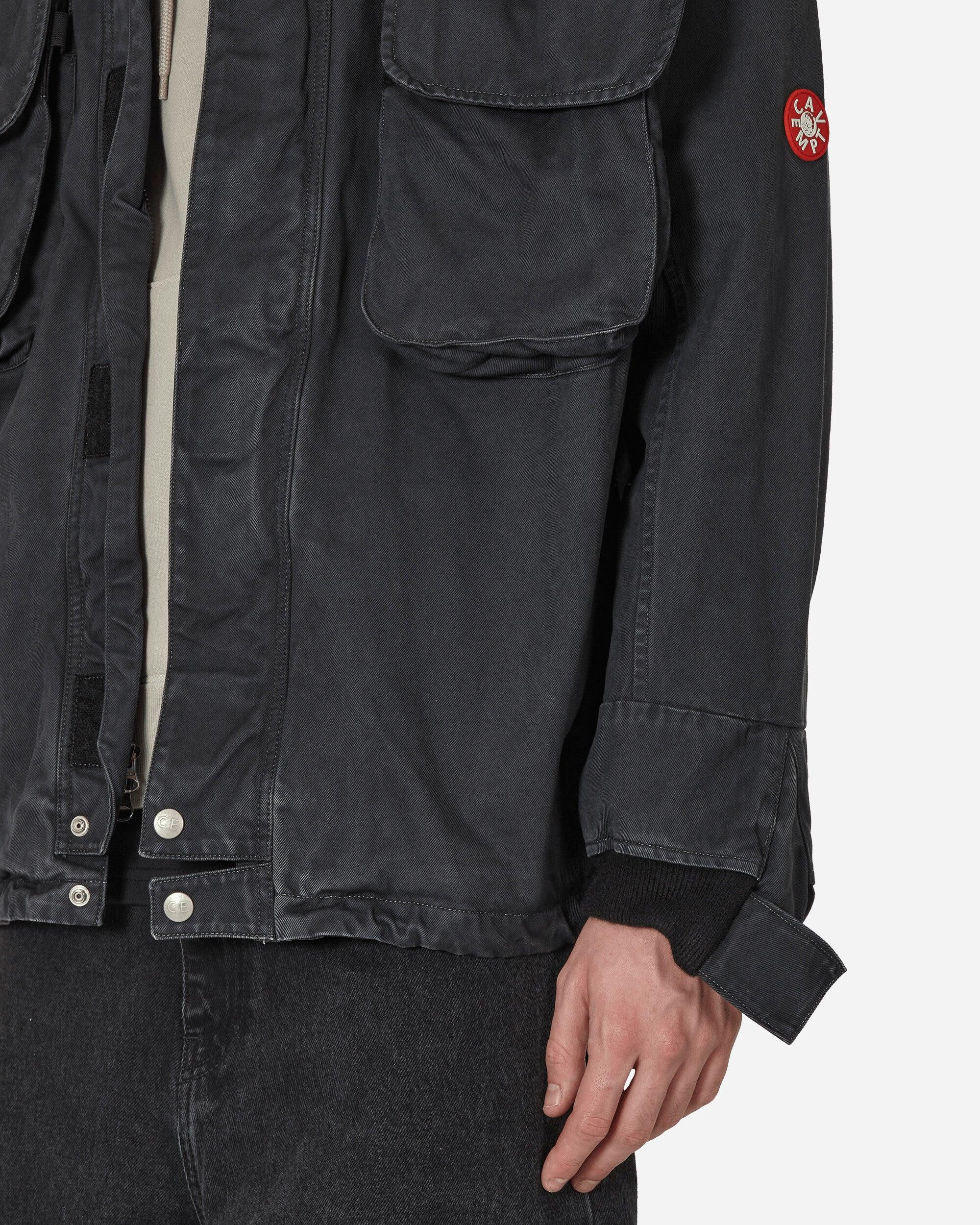 Cav Empt Overdye Hood Zip Jacket Charcoal in Black for Men Cav Empt Overdye Hood Zip Jacket Charcoal in Black for Men