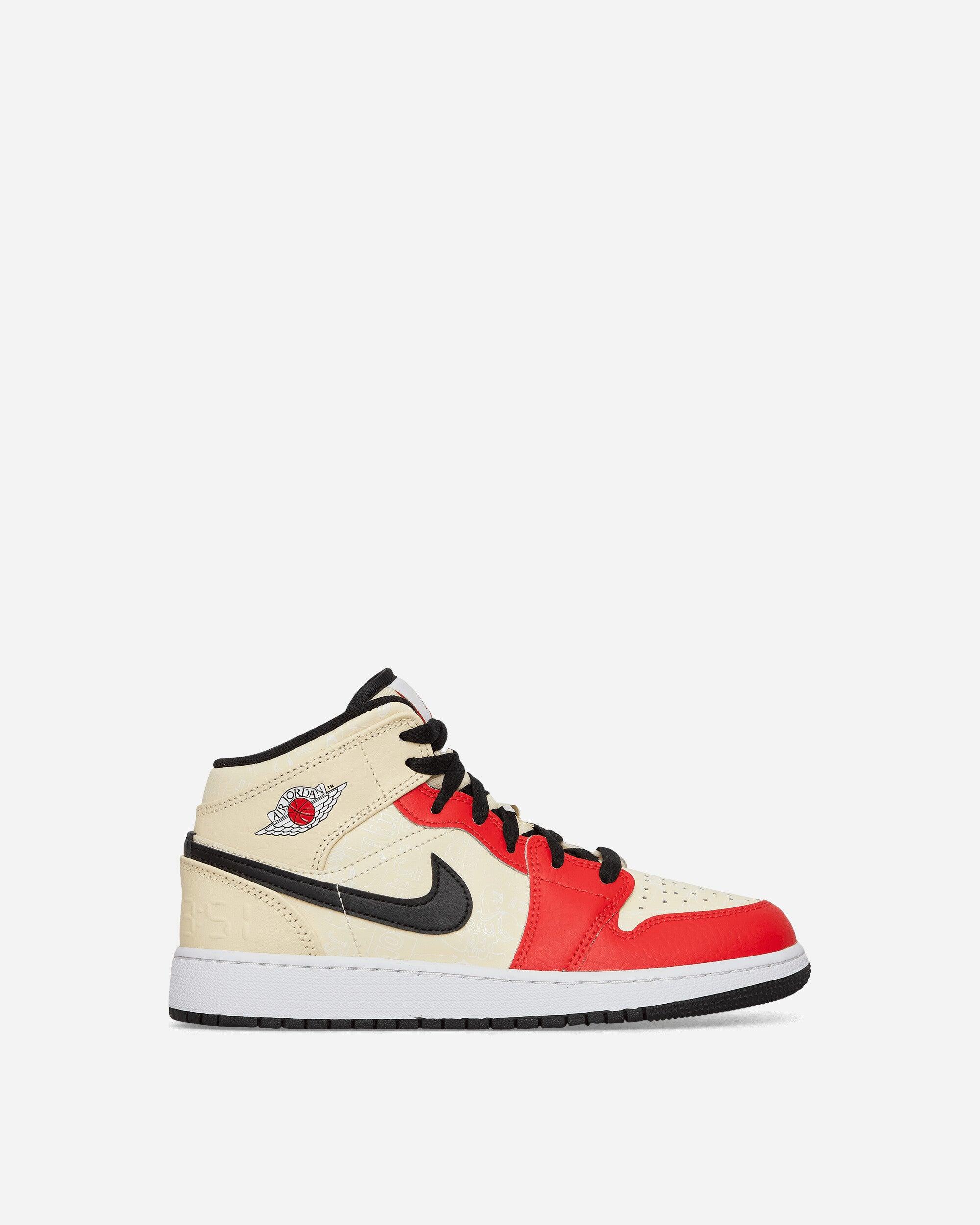 Nike Air Jordan 1 Mid Ss (gs) Sneakers in White | Lyst