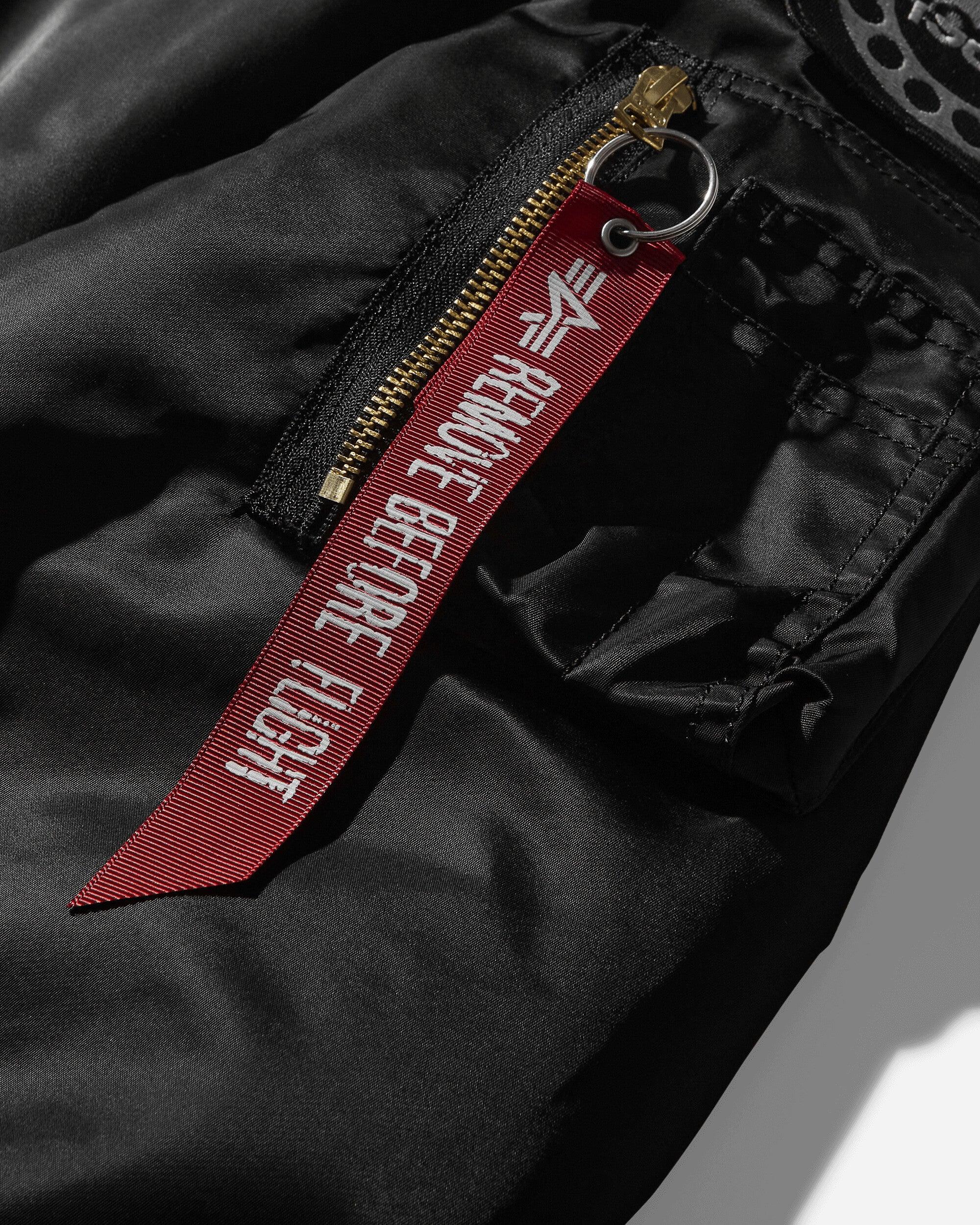 Alpha Industries Slam Jam Ma-1 Bomber Jacket in Black for Alpha Industries Slam Jam Ma-1 Bomber Jacket in Black for