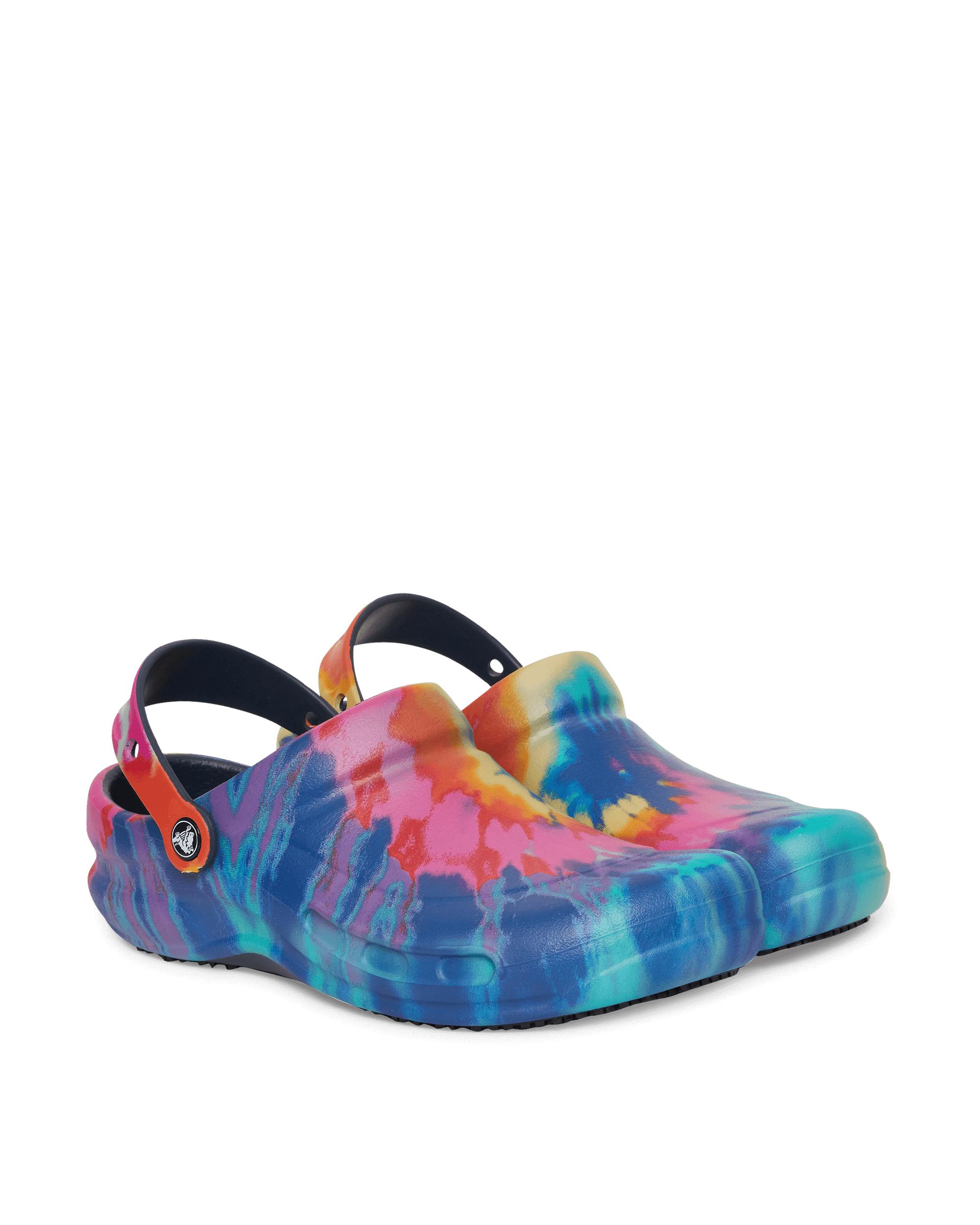 bistro graphic clog tie dye