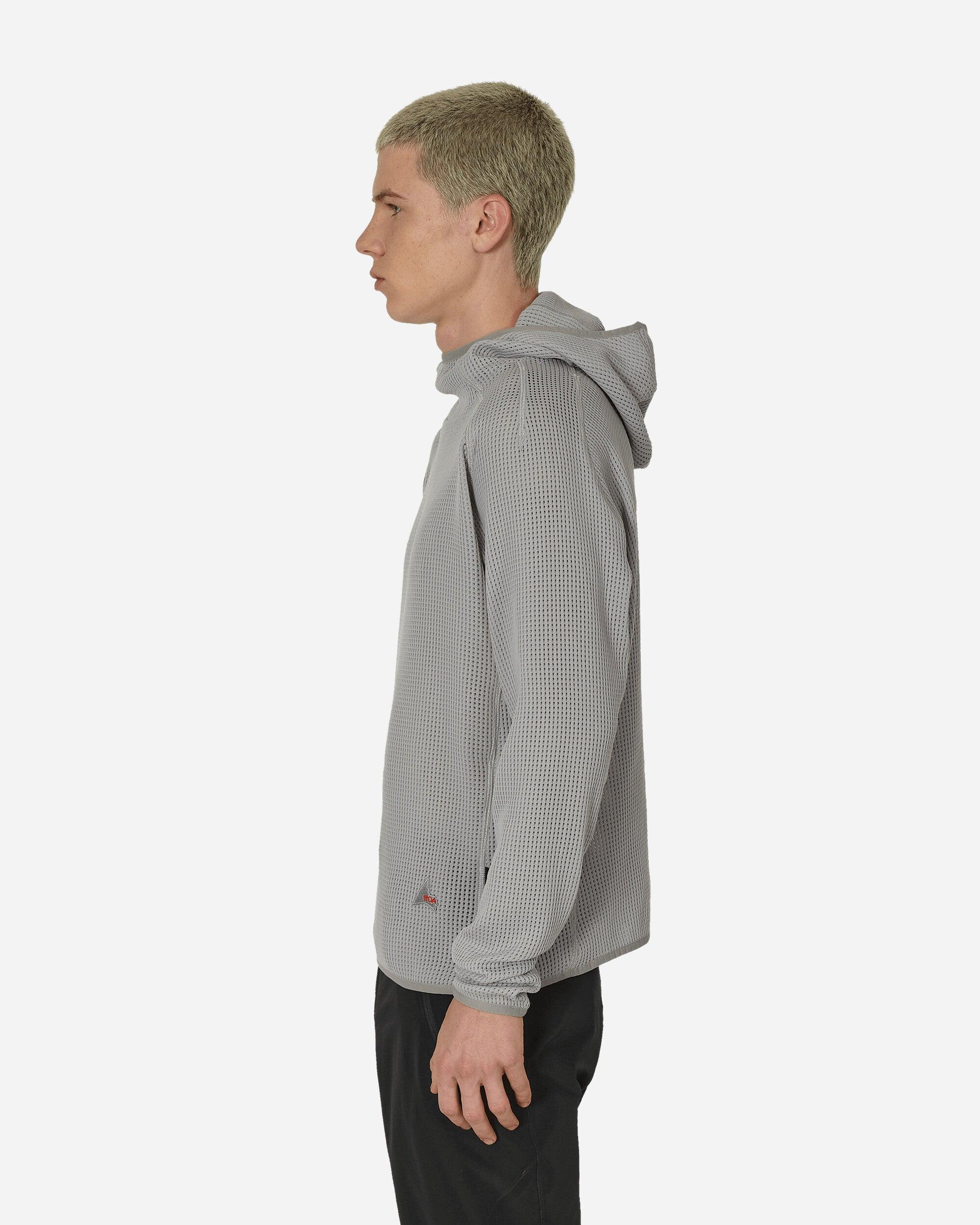 ROA Mesh Hoodie Dark in Gray for Men | Lyst