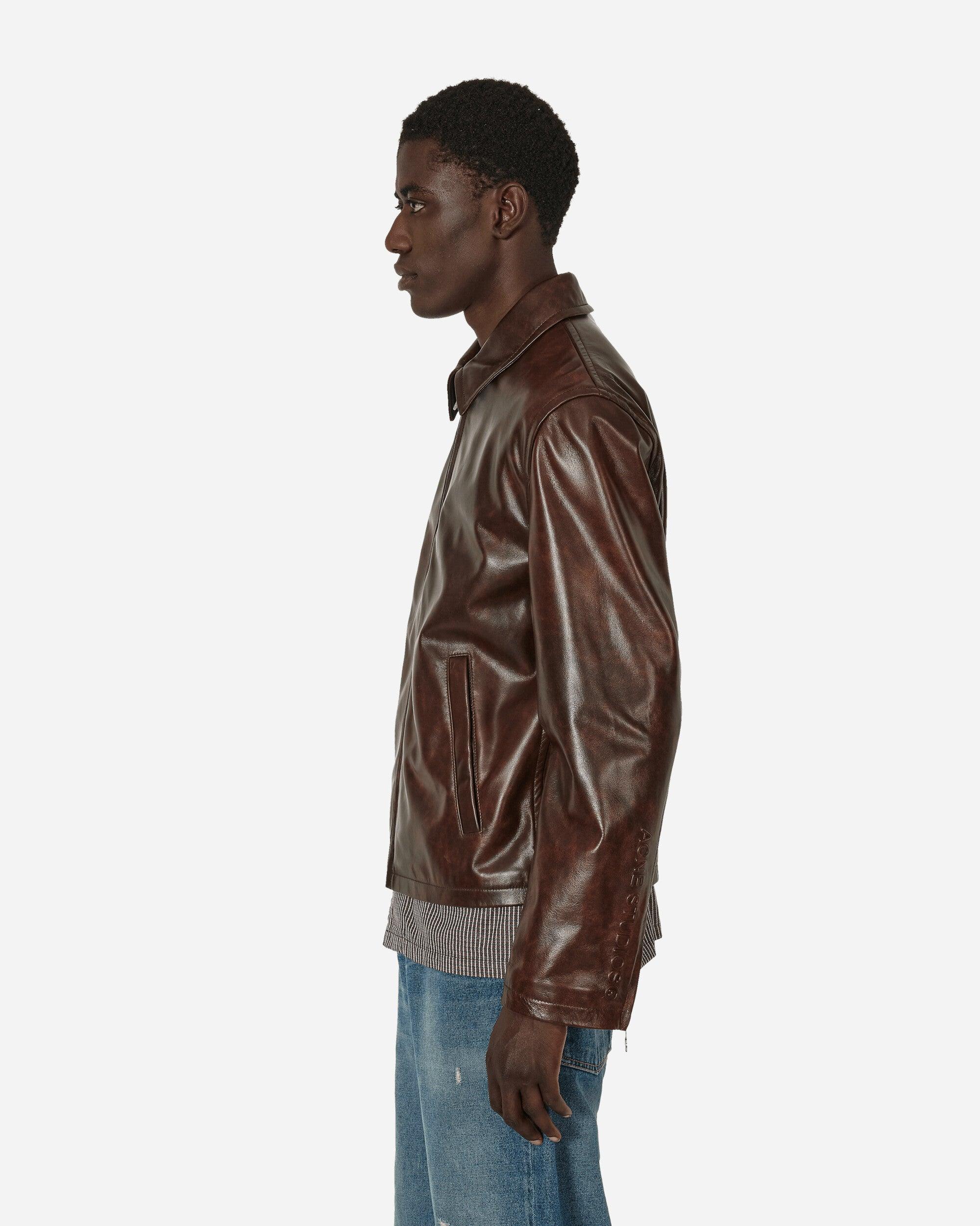 ジャケット・アウター PLACE STUDIO Leather Jacket [Brown] Acne Studios Leather Jacket in Brown for Men | Lyst