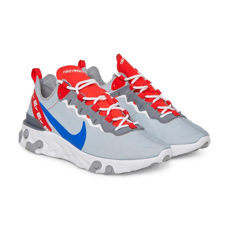 Nike Suede Nike React Element 55 Wolf Grey Game Royal For Men Lyst