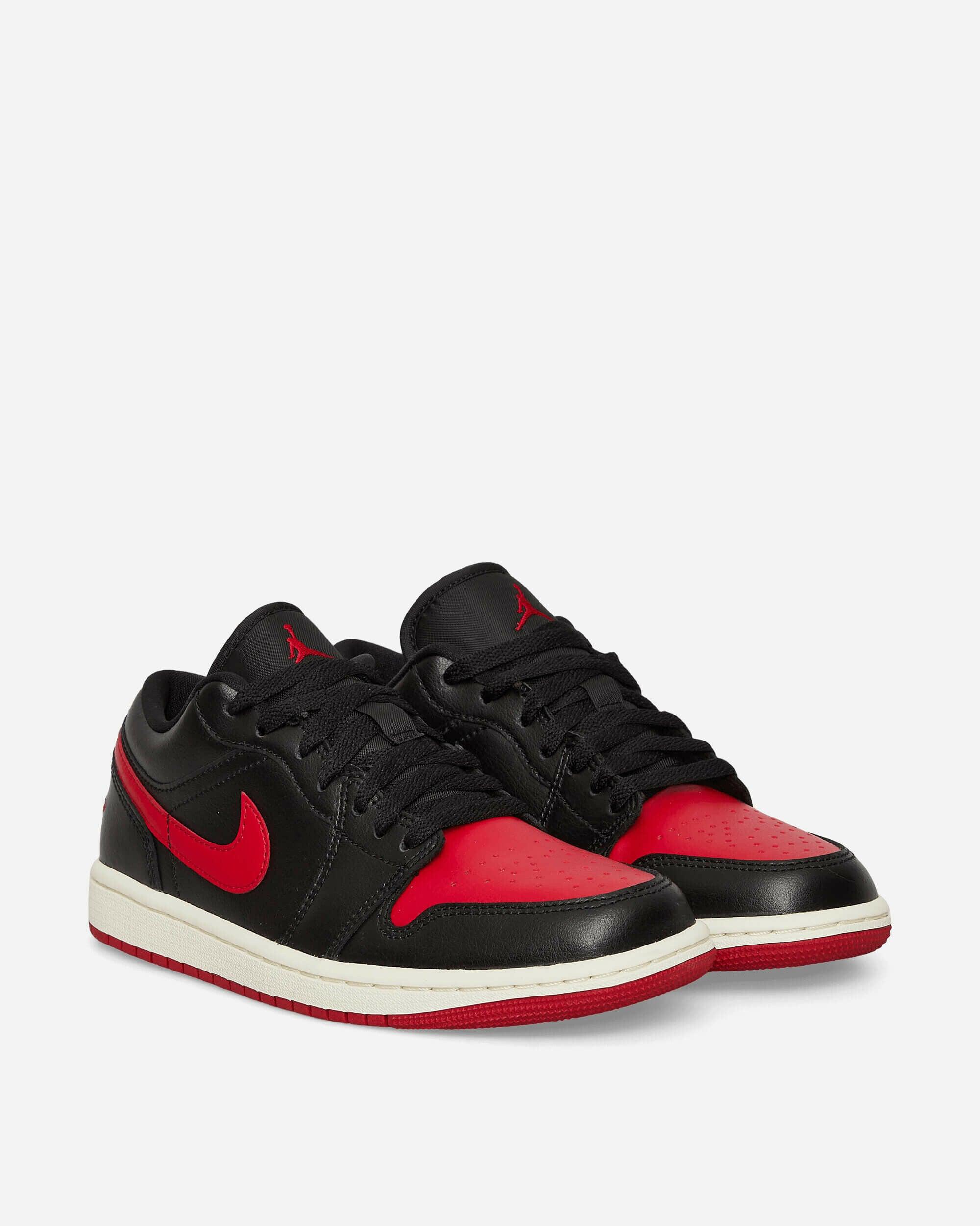 Jordan 1 low cut black red online