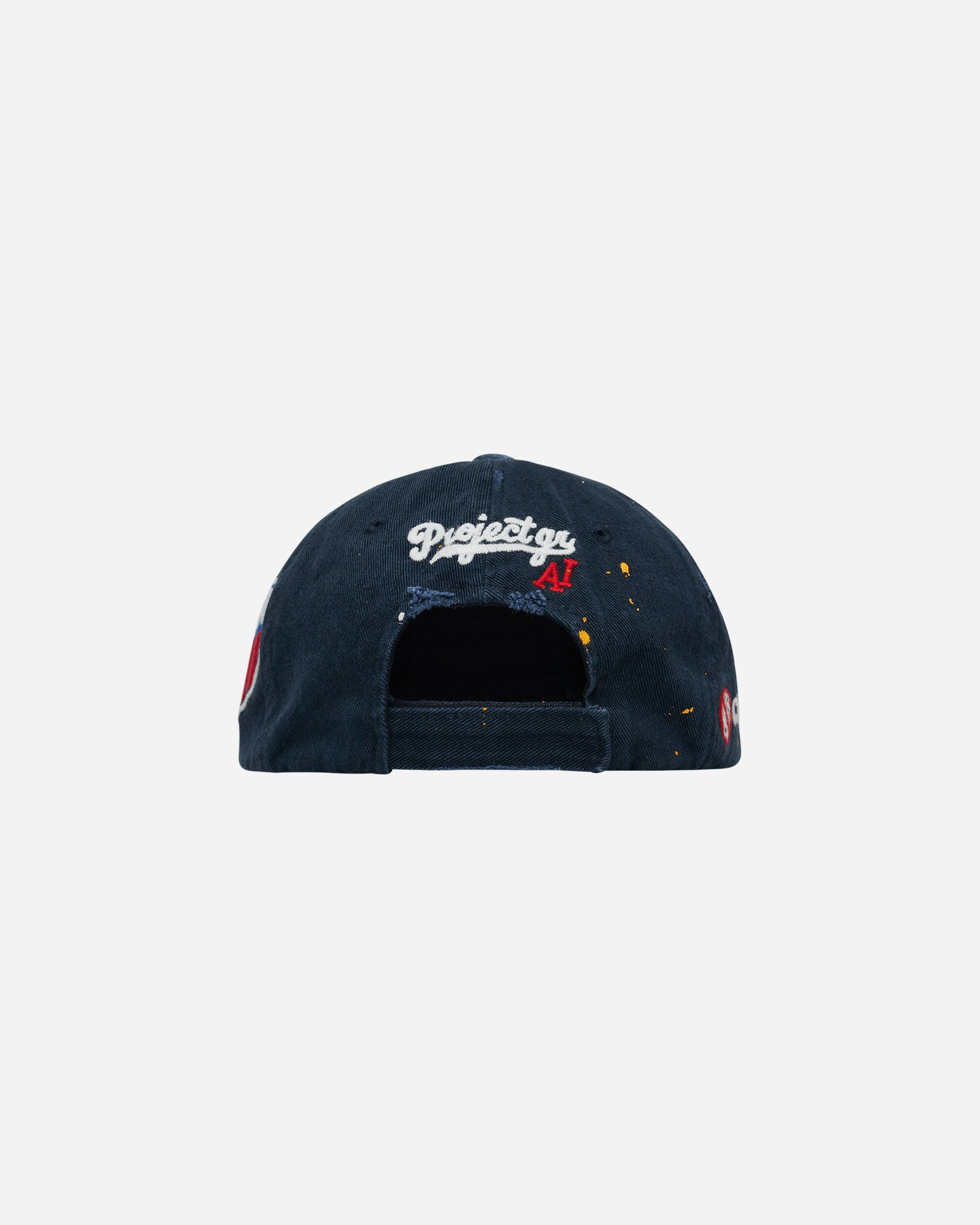 PROJECT G/R Wide Throwback Cap Navy in Blue for Men | Lyst UK