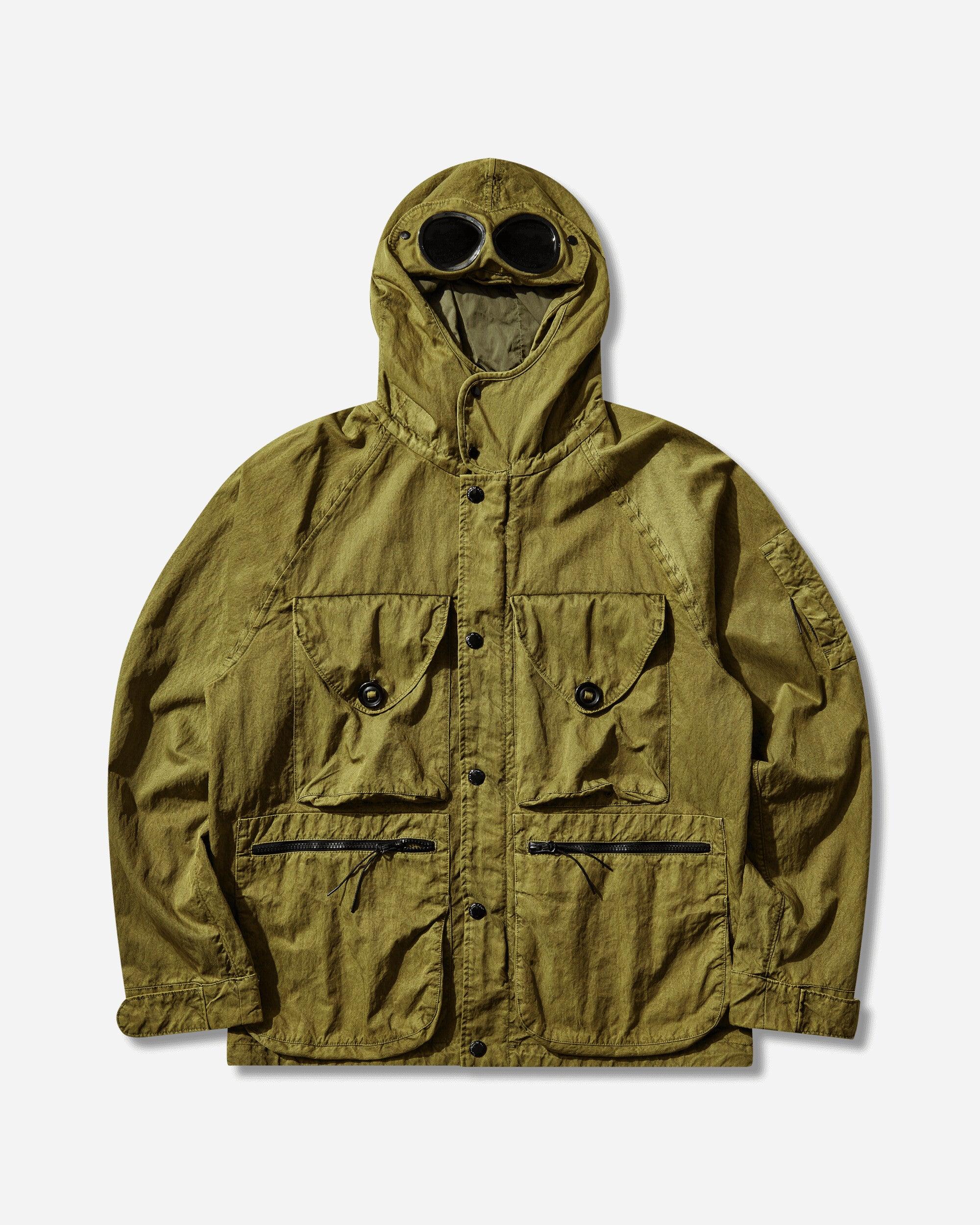 C.P. Company Men S Panama-r Mixed goggle Jacket Antique Moss in