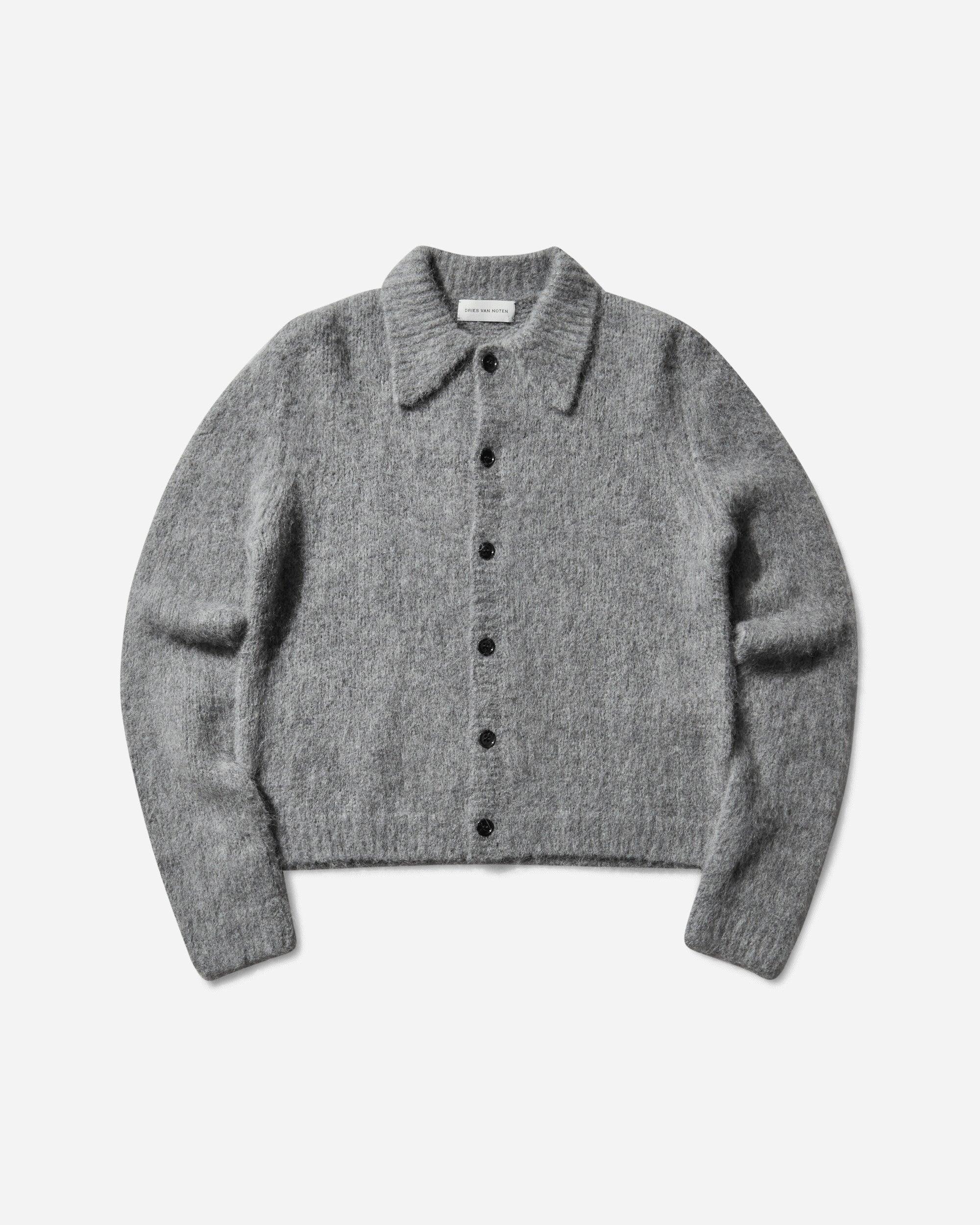 Dries Van Noten Men S Cropped Wool Cardigan Mid in Grey for Men