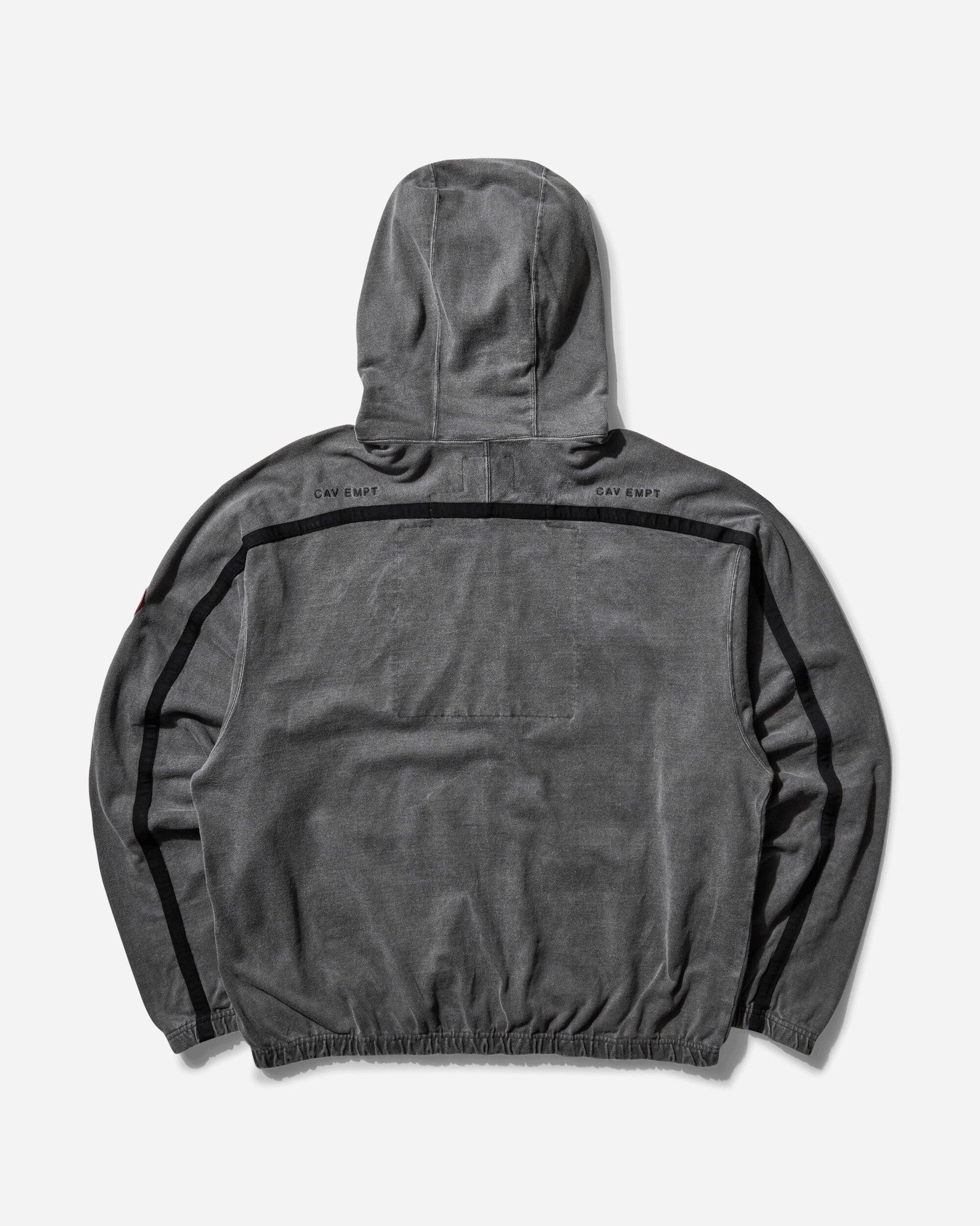 Cav Empt S Overdye Taped Light Zip Hoodie Charcoal in Grey for Men