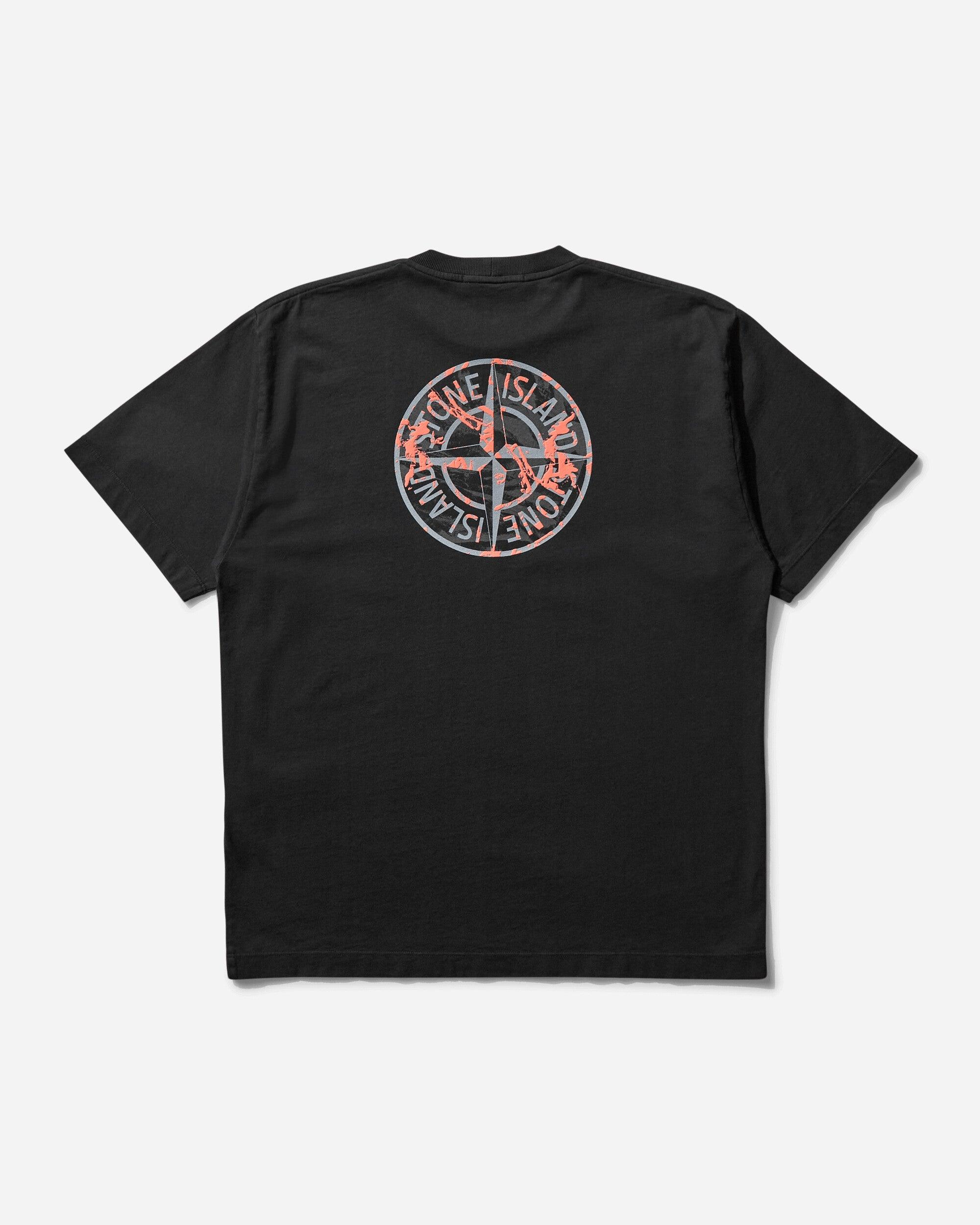 Stone Island Men S Compass Camo Logo T-shirt in Black for Men 