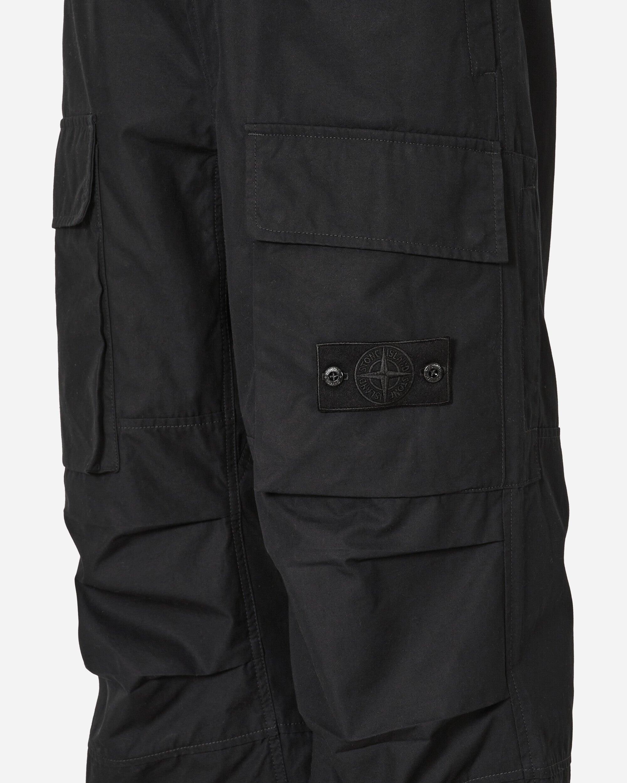 Stone Island Ghost Piece Loose Cargo Pants in Black for Men | Lyst UK