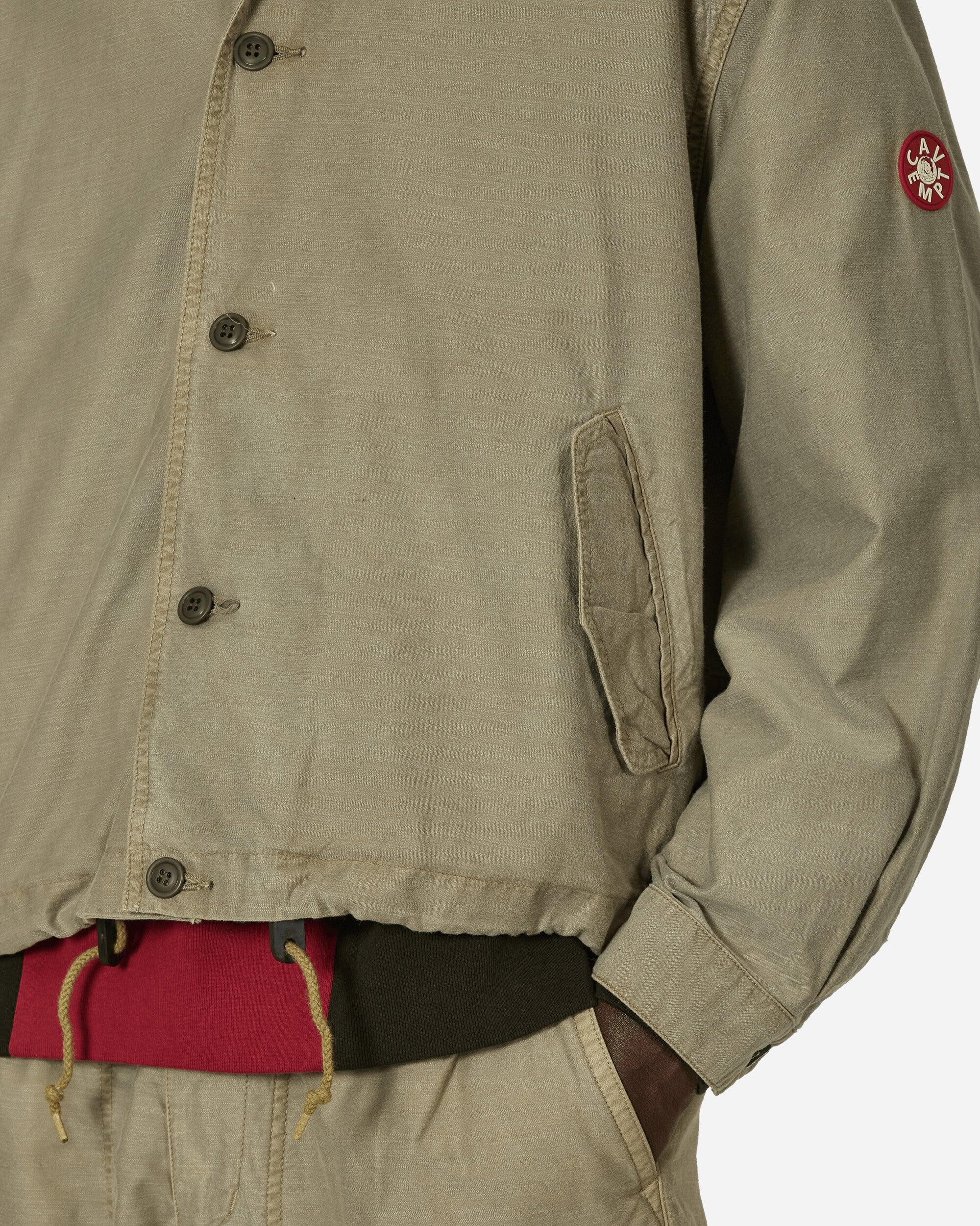 ＜C.E＞ OVERDYE LIGHT COTTON BUTTON JACKET Cav Empt Overdye Light Cotton Button Jacket Khaki in Green