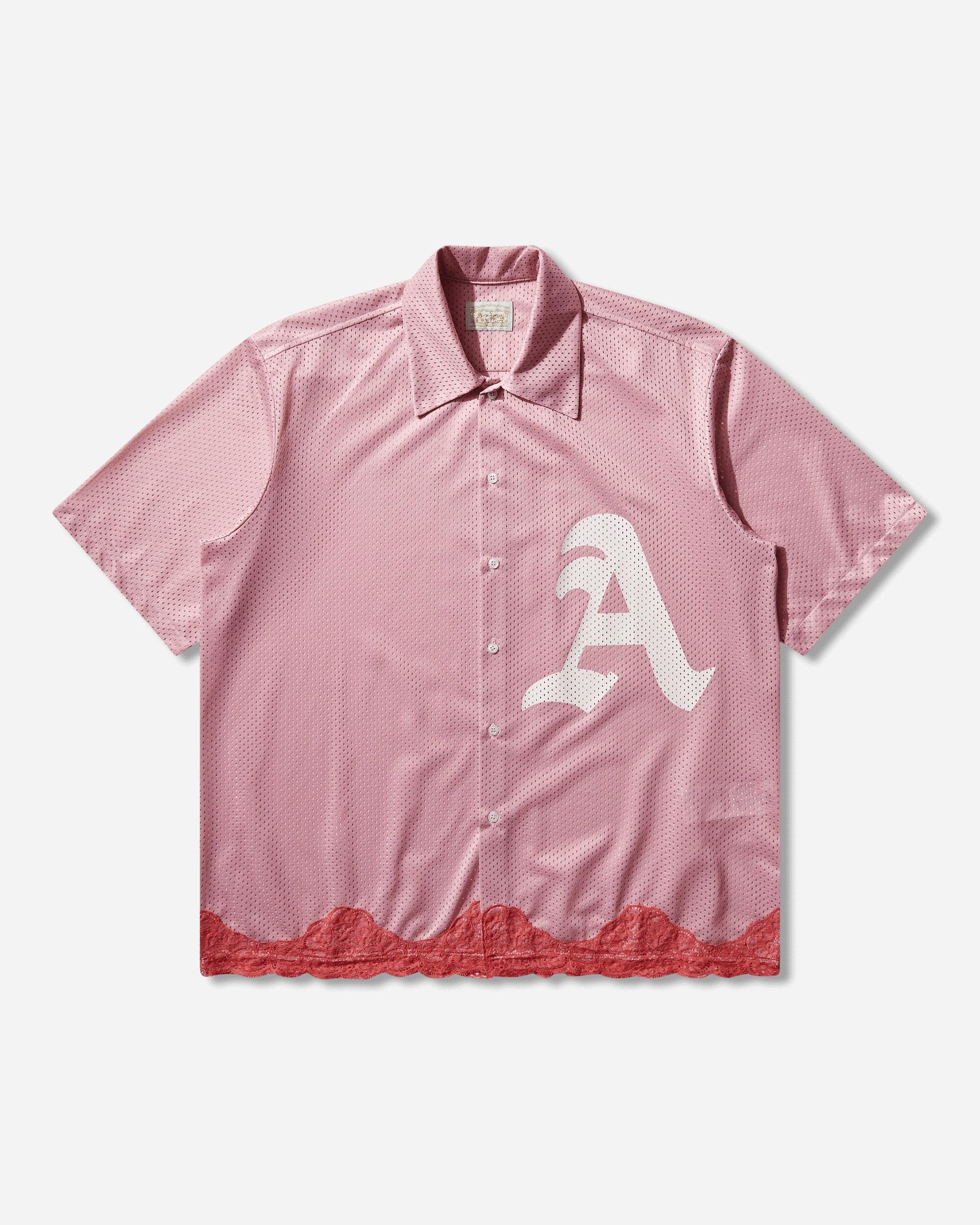 Aries Gothic Lace Airtex Hawaiian Shirt in Pink for Men | Lyst