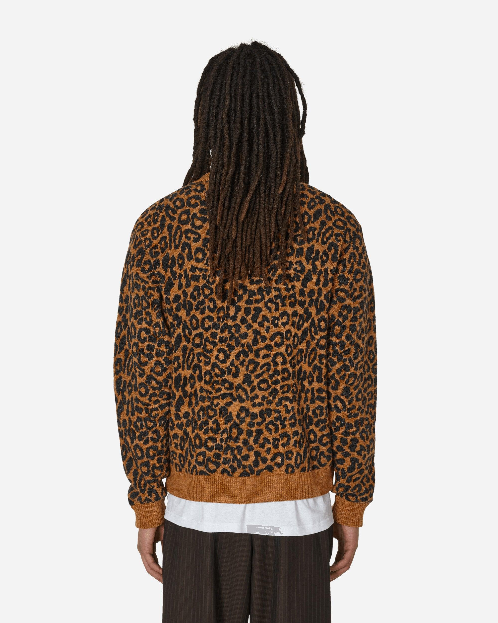 Noah Leopard Cardigan Sweater in Brown for Men | Lyst UK