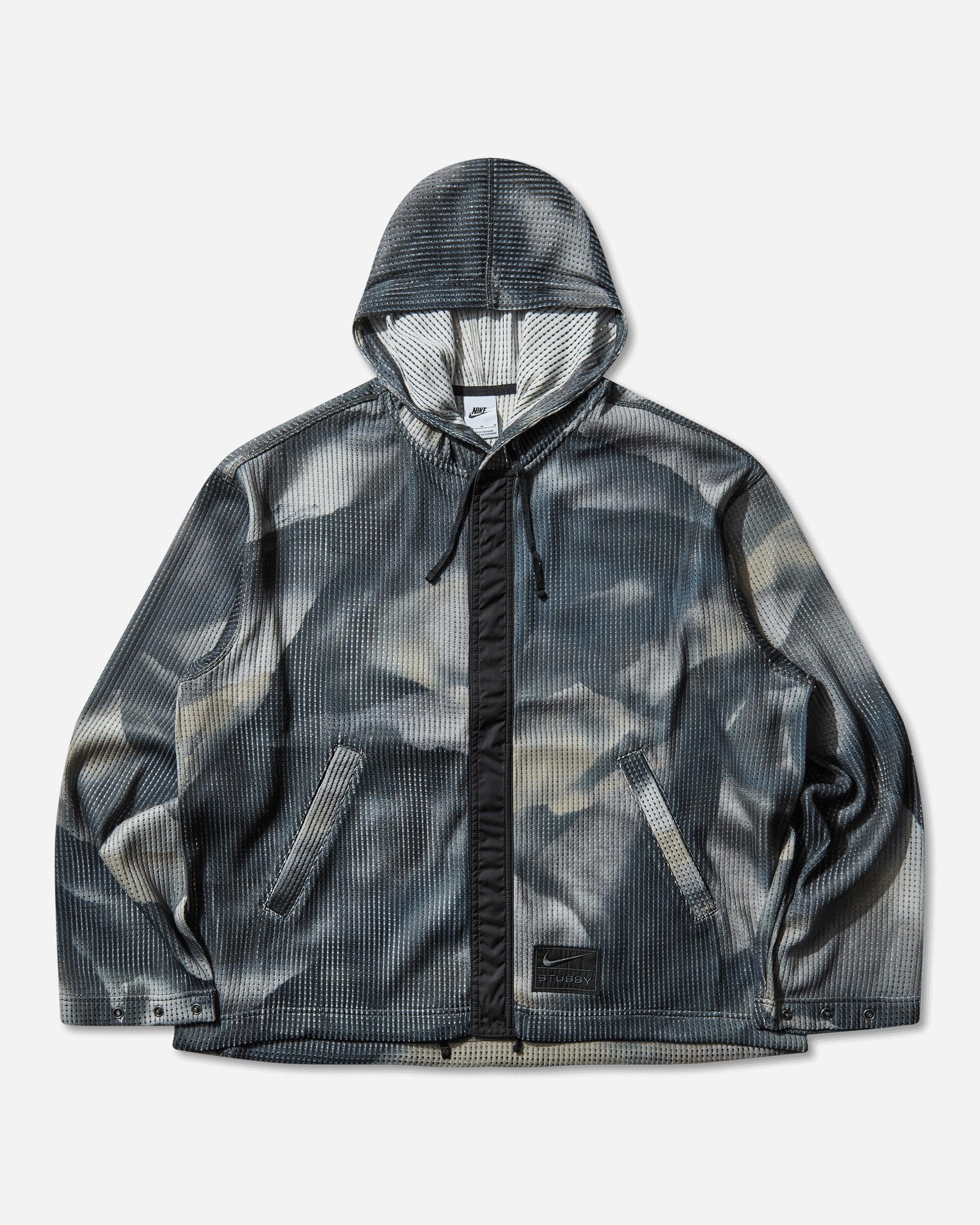 nike all over print hoodie grey