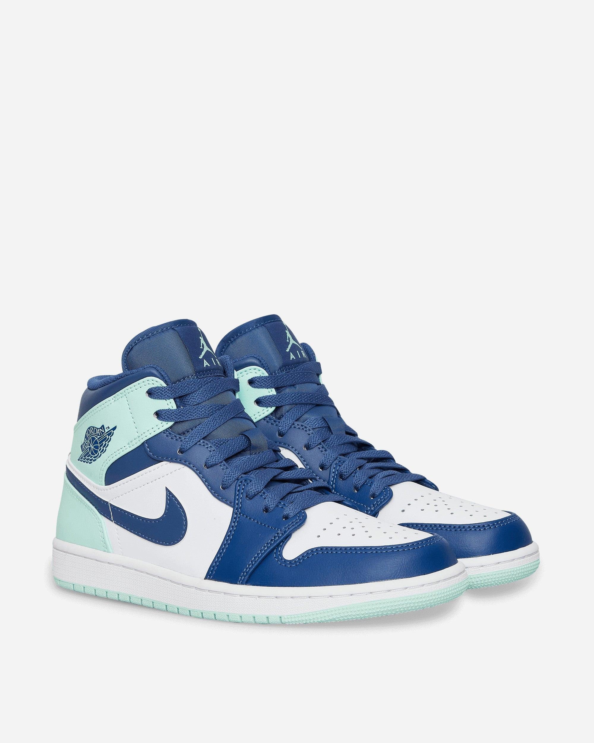 Nike Air Jordan 1 Mid Sneakers Blue Mint for Men | Lyst