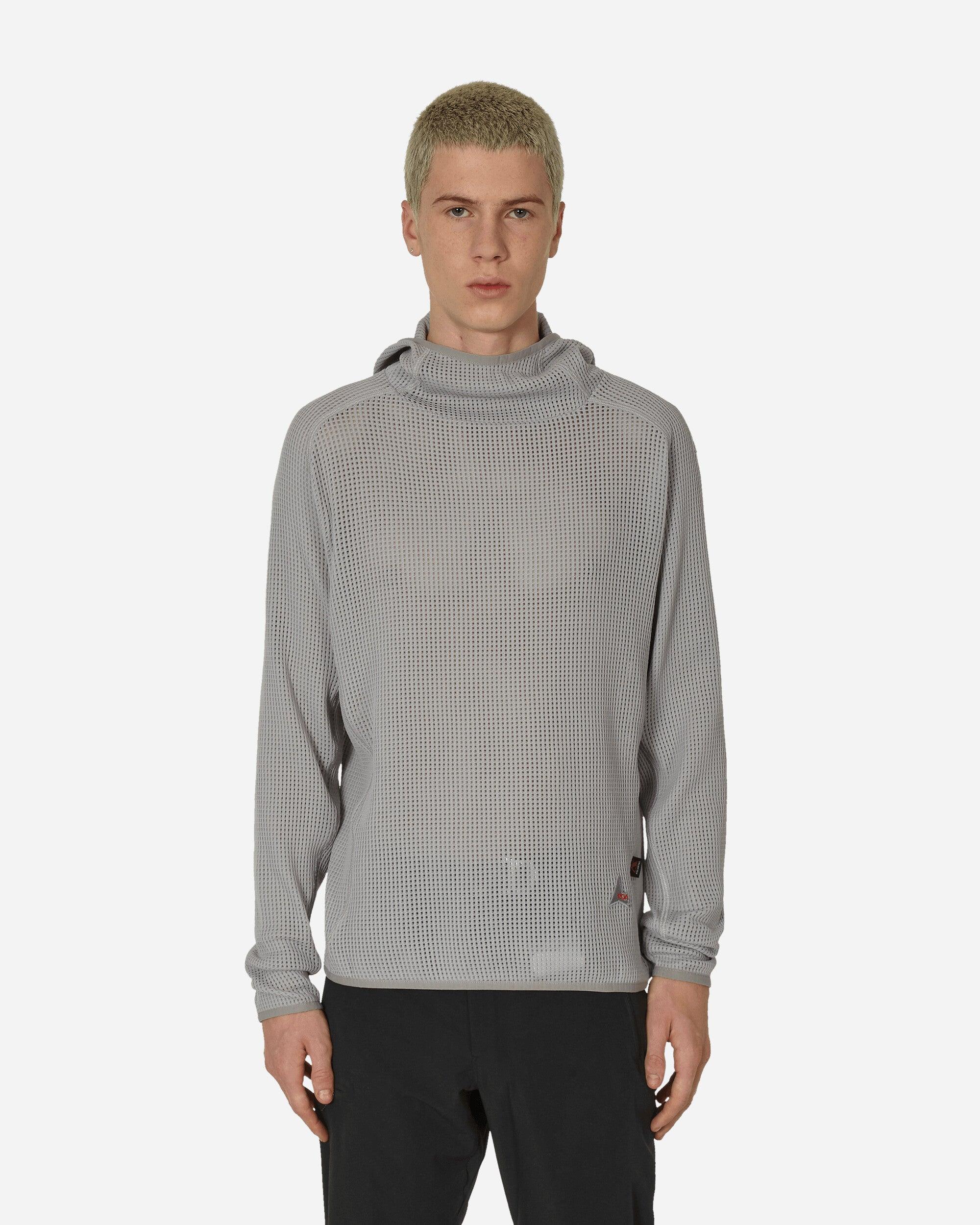 ROA Mesh Hoodie Dark in Gray for Men | Lyst
