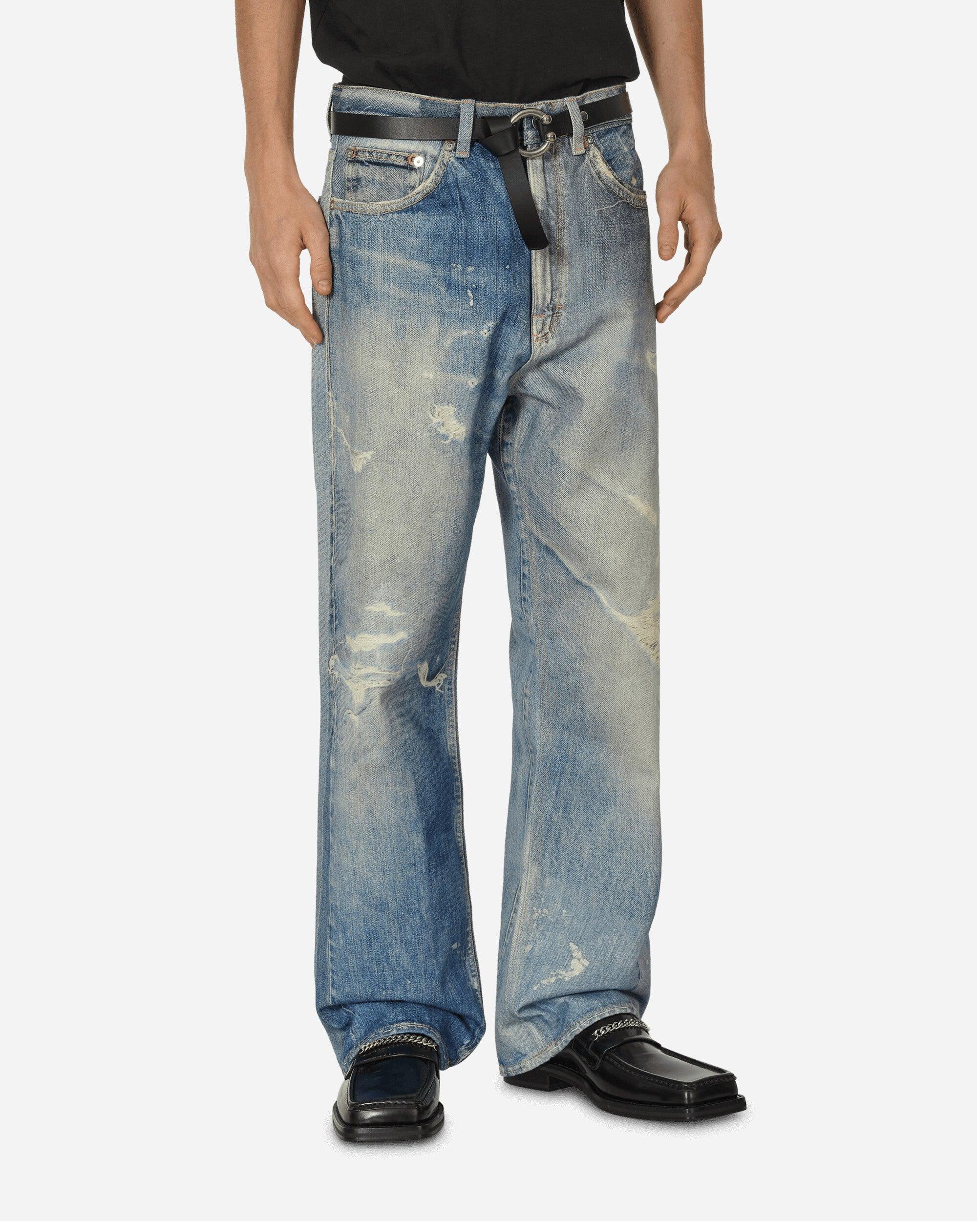 Our Legacy Digital Denim Print Third Cut Jeans in Blue for Our Legacy Digital Denim Print Third Cut Jeans in Blue for
