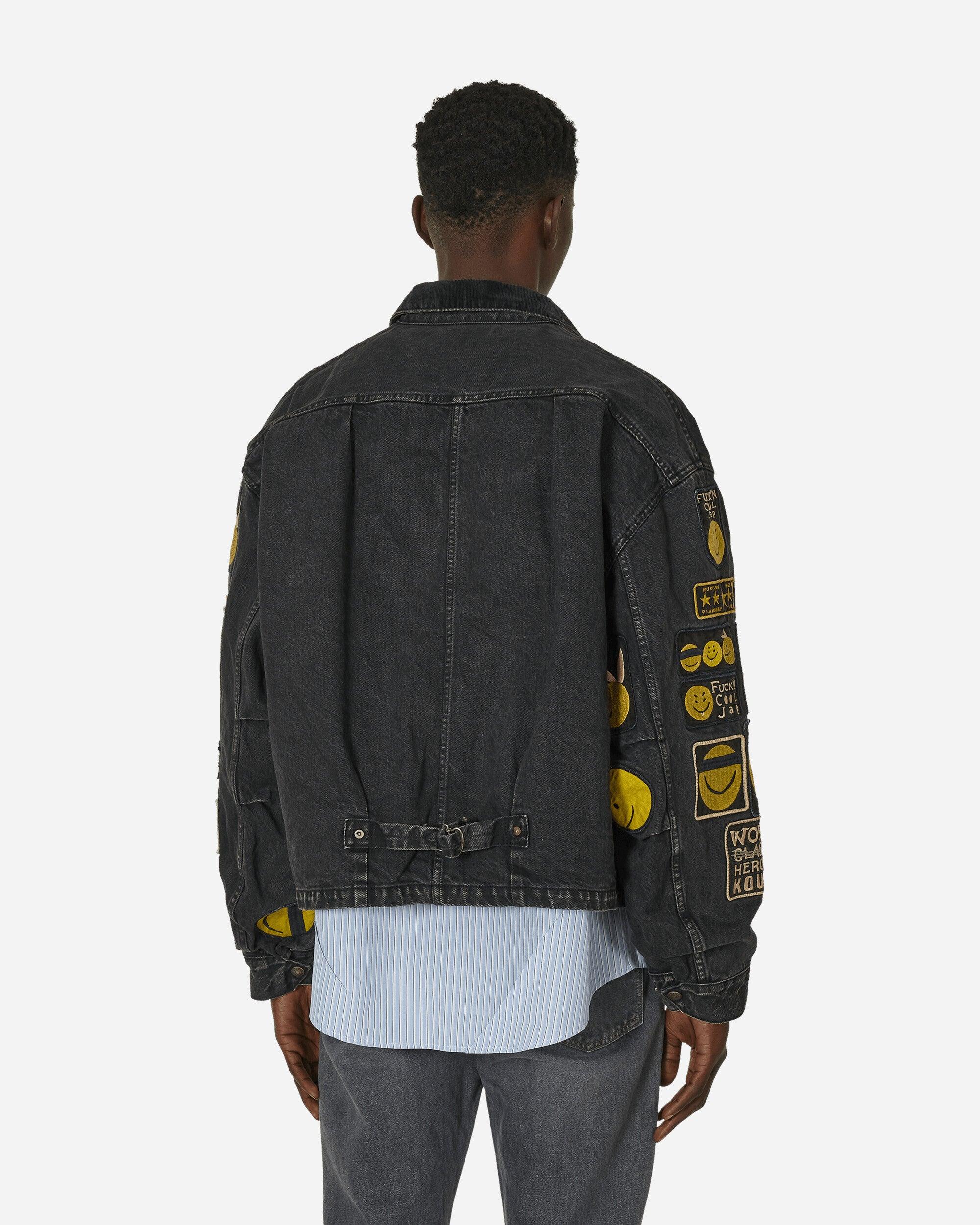 Kapital 14Oz Denim T-Back Drizzler Jacket (Anarchy Rainbowy Kapital 14Oz Denim T-Back Drizzler Jacket (Anarchy Rainbowy