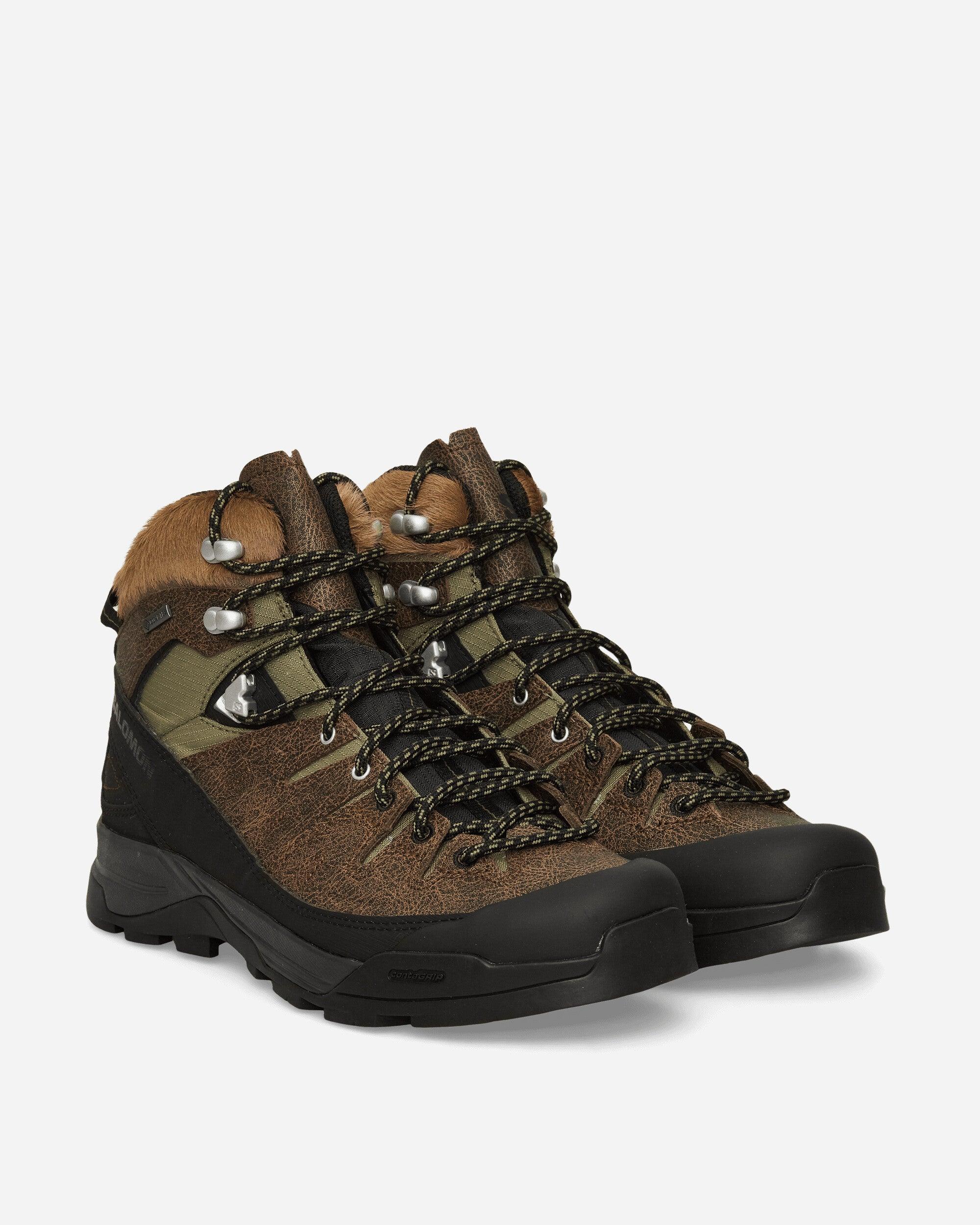 Salomon X-Alp Mid Gore-Tex Distressed Leather Boots Dark  display picture 2