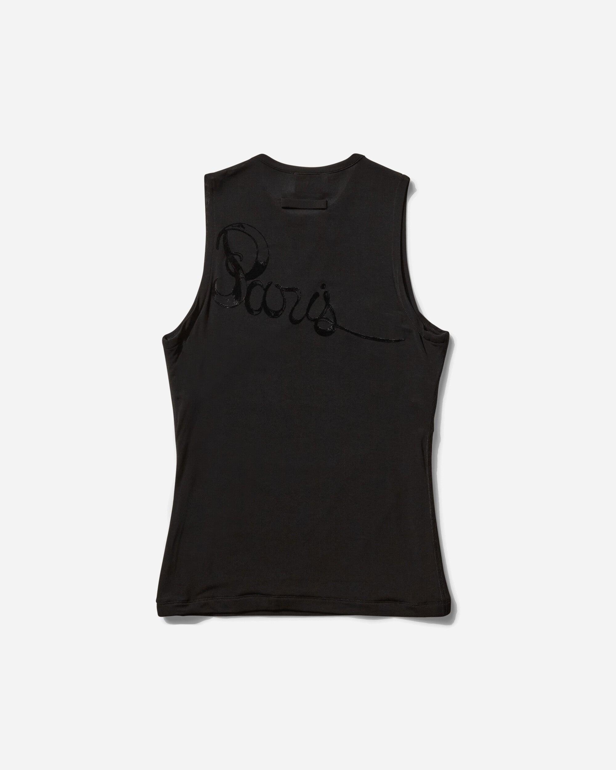 Tシャツ・カットソー JEAN PAUL GAULTIER BLACK VISCOSE TOP Jean Paul Gaultier Women S Tattoo Viscose Jersey Tank Top in