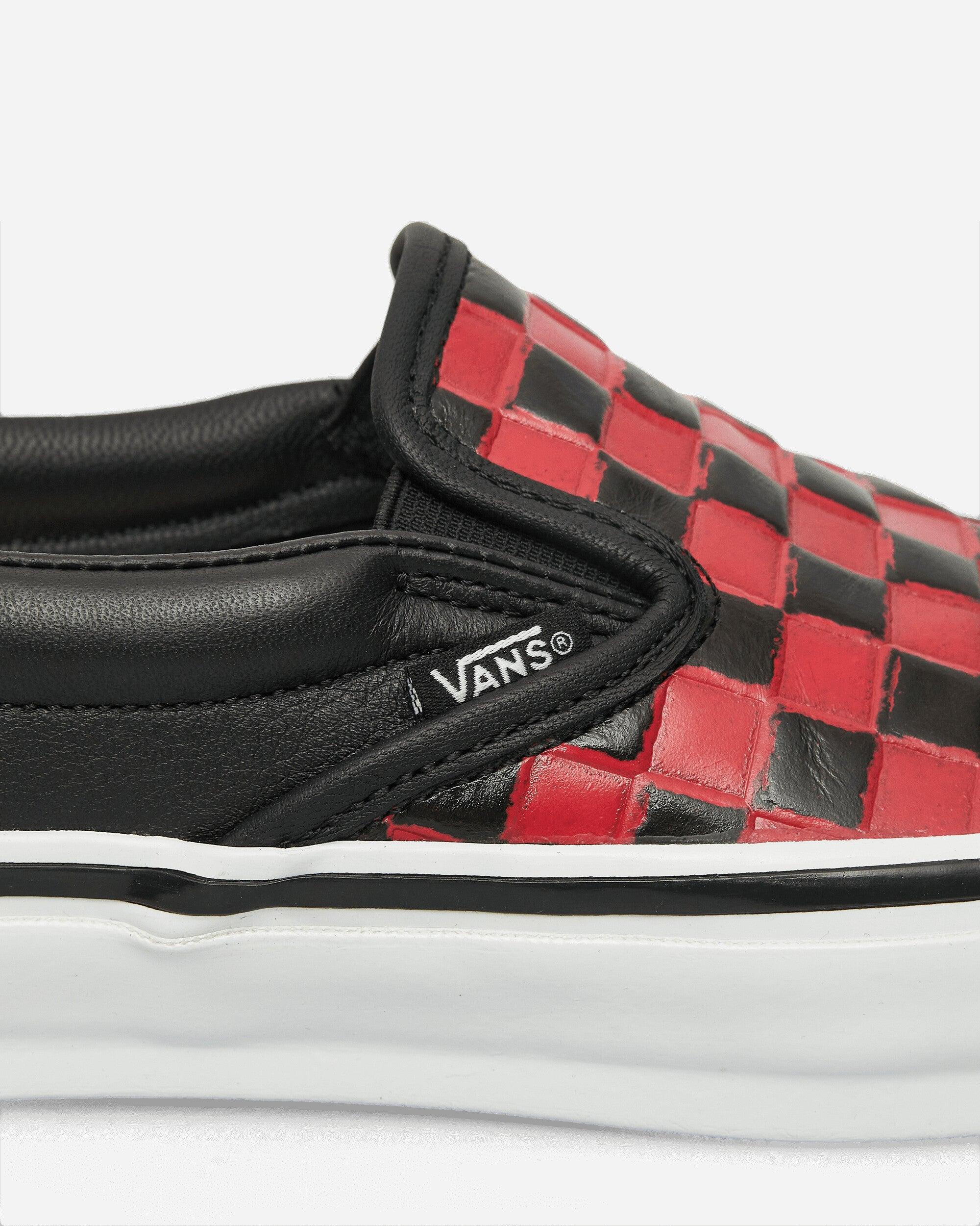 Vans Checkerboard Slip Vans Red Leather Slip On OTW Leather
