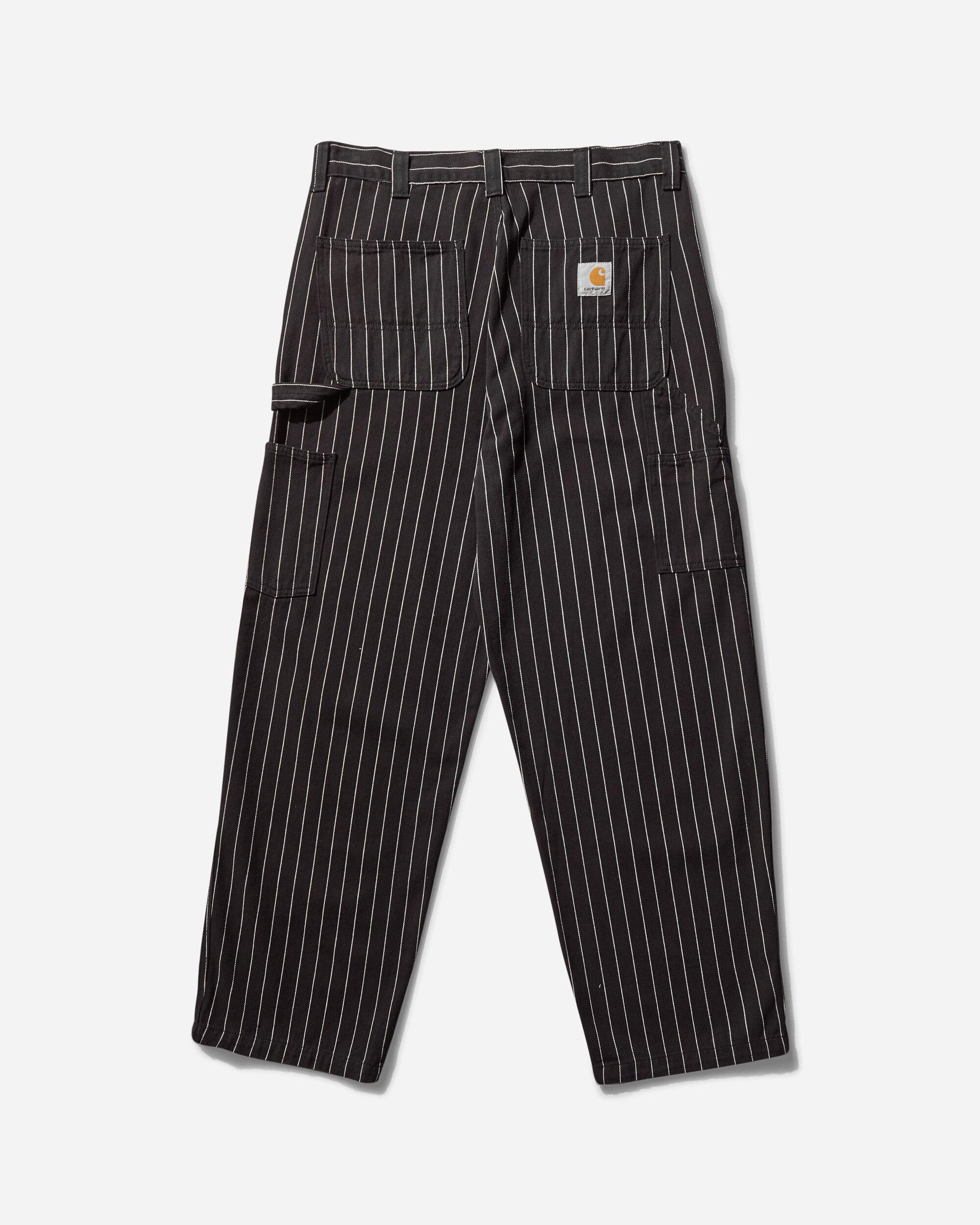 Carhartt Men S Og Single Knee Seaton Stripe Pants / Wax (rinsed