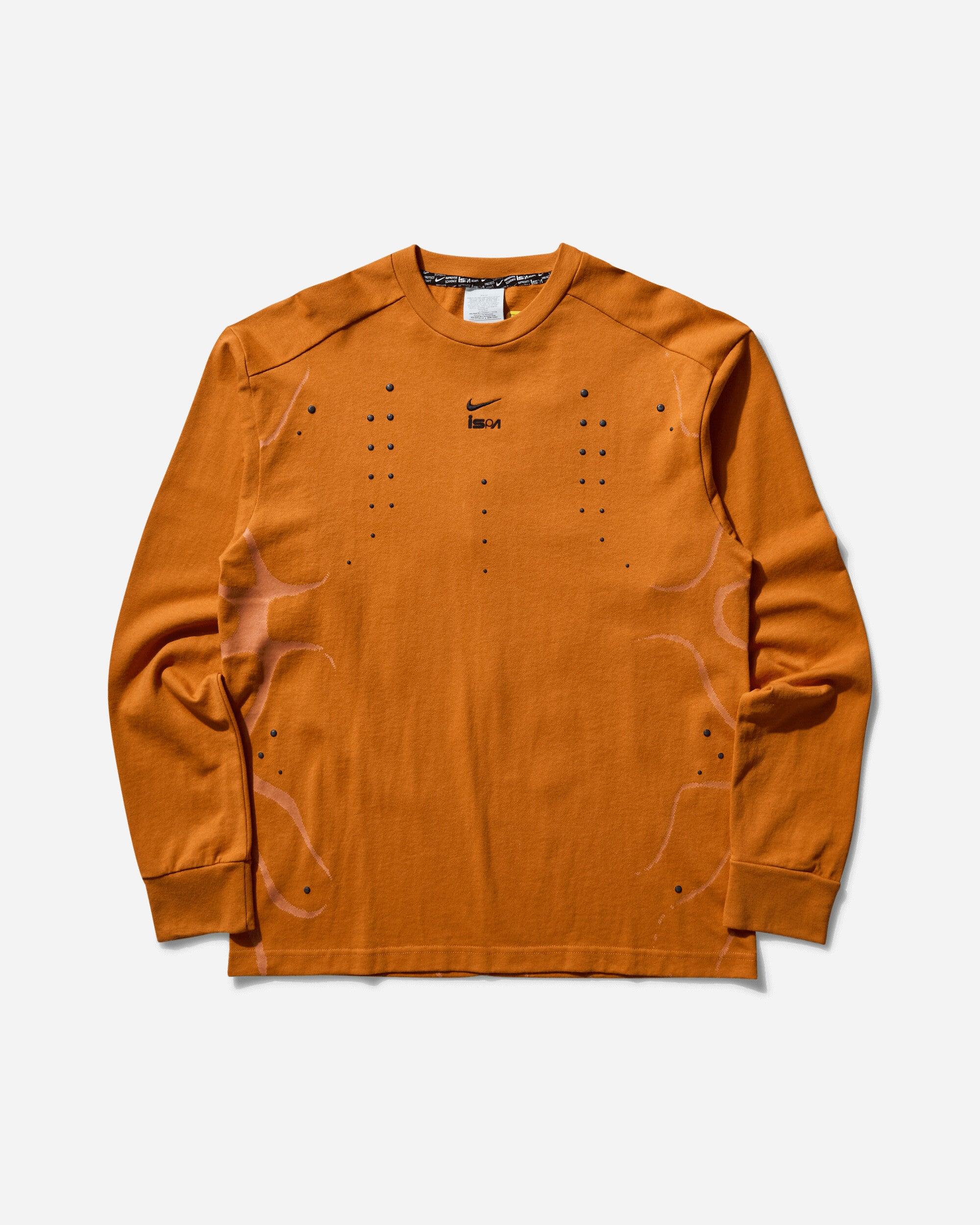 Nike Men S Ispa Protect Sense Longsleeve T-shirt Monarch in Orange 