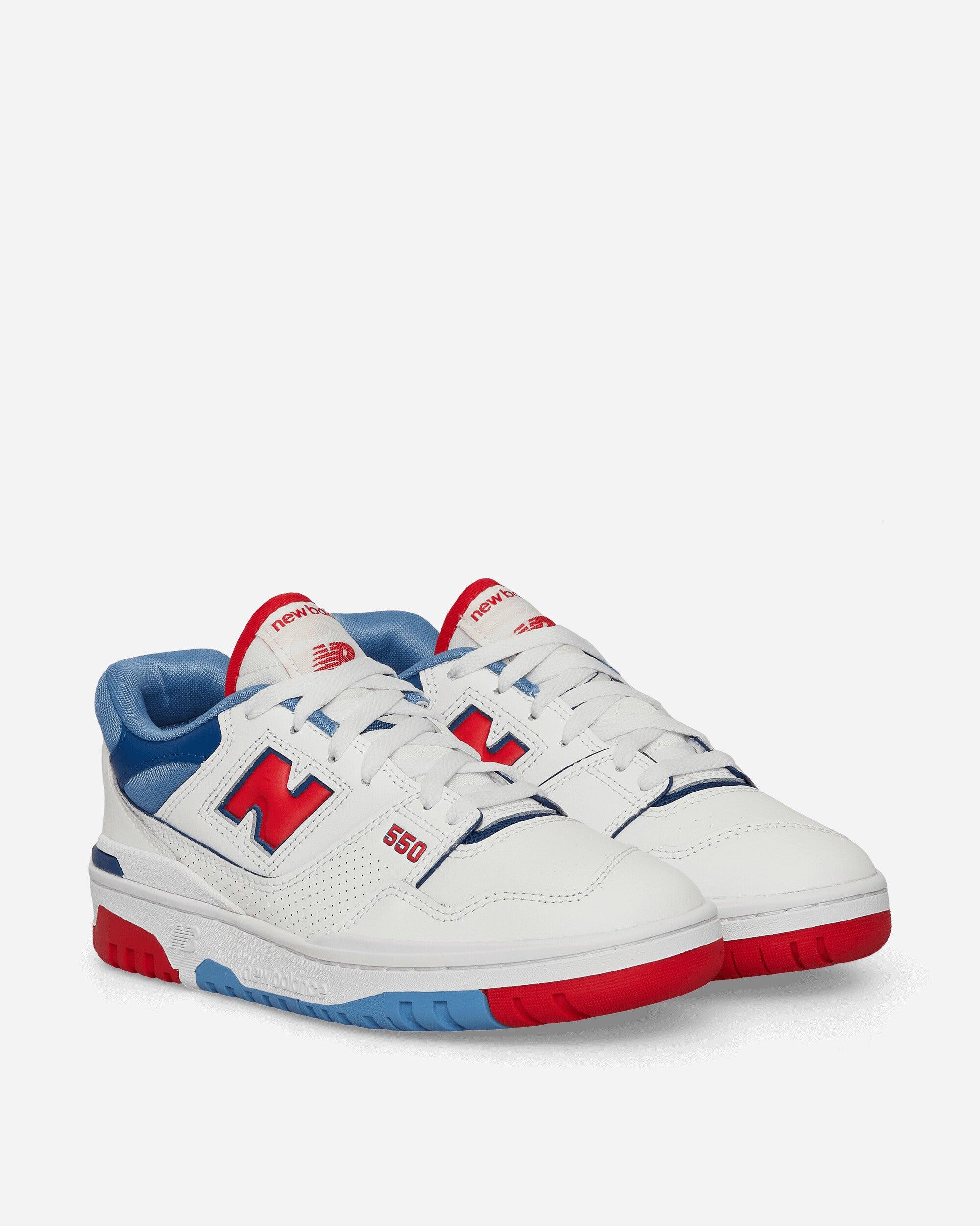 New Balance 550 (ps) Sneakers / True Red / Atlantic Blue in White | Lyst