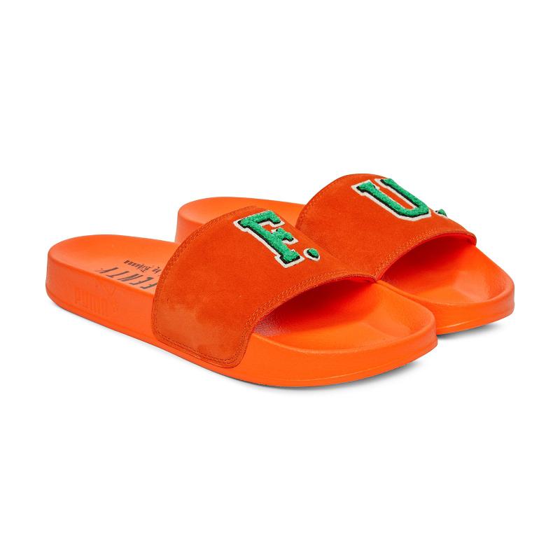 orange puma slides