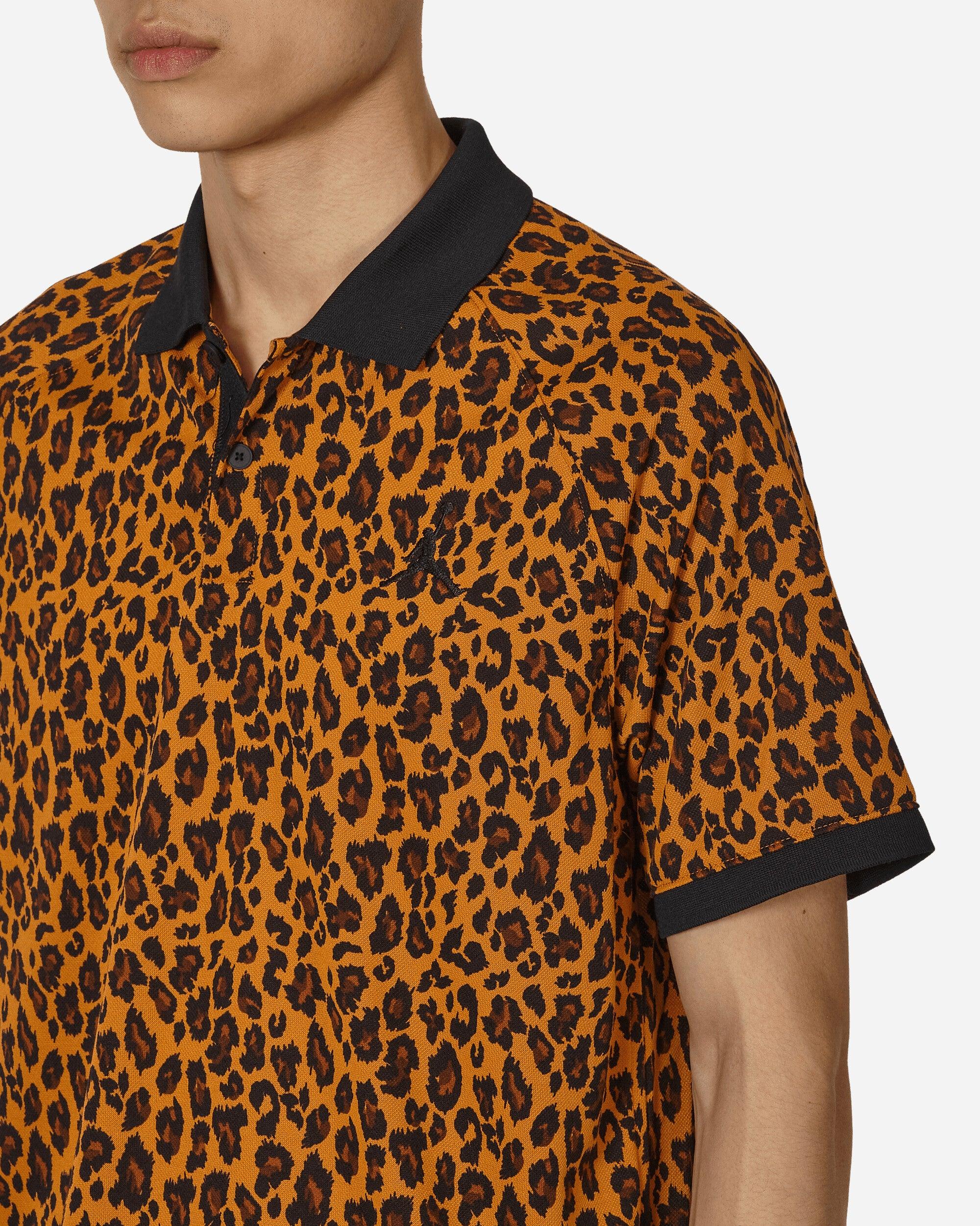 brown nike golf shirt