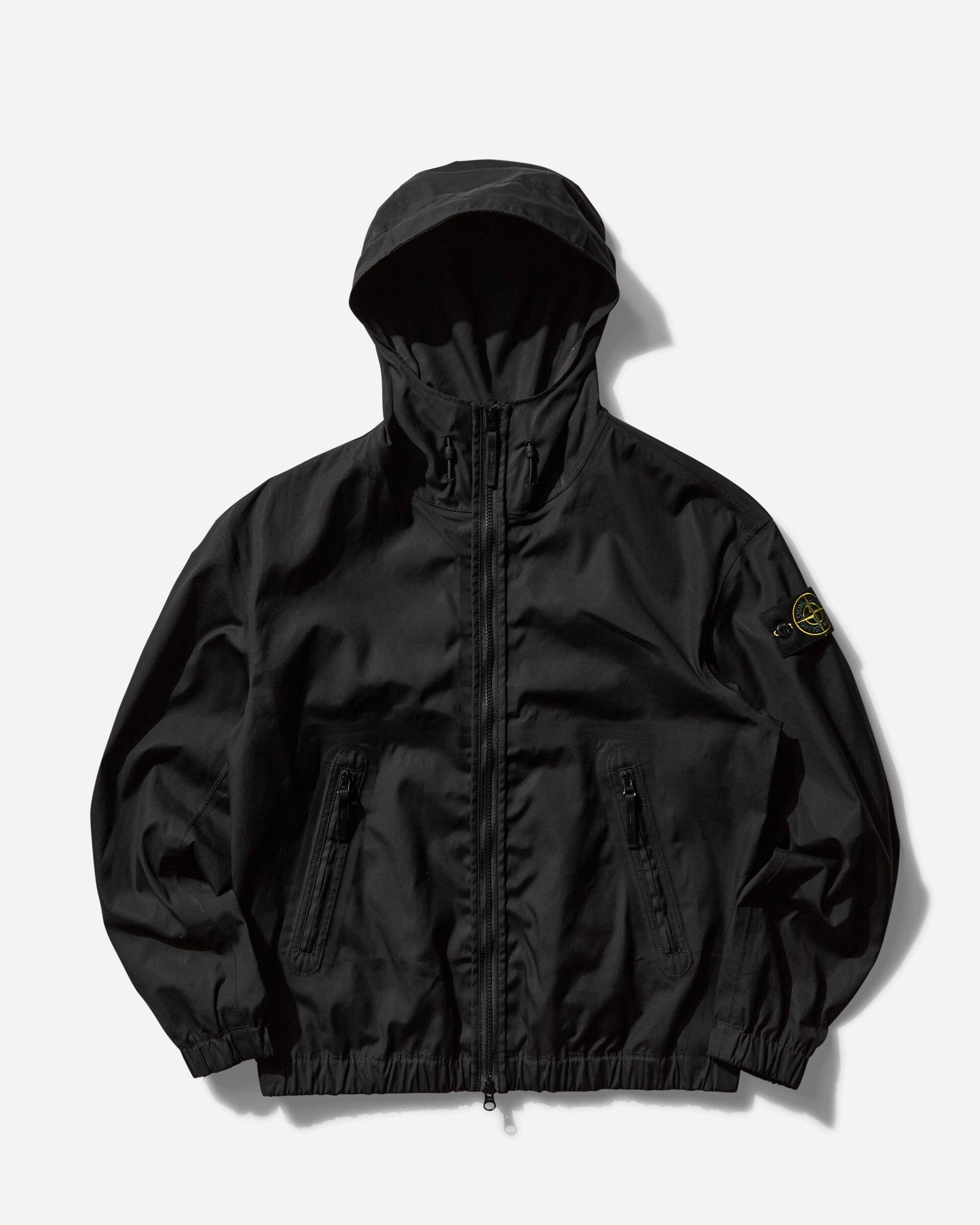 Stone Island Men S Supima Cotton Canvas Hooded Jacket in Black for